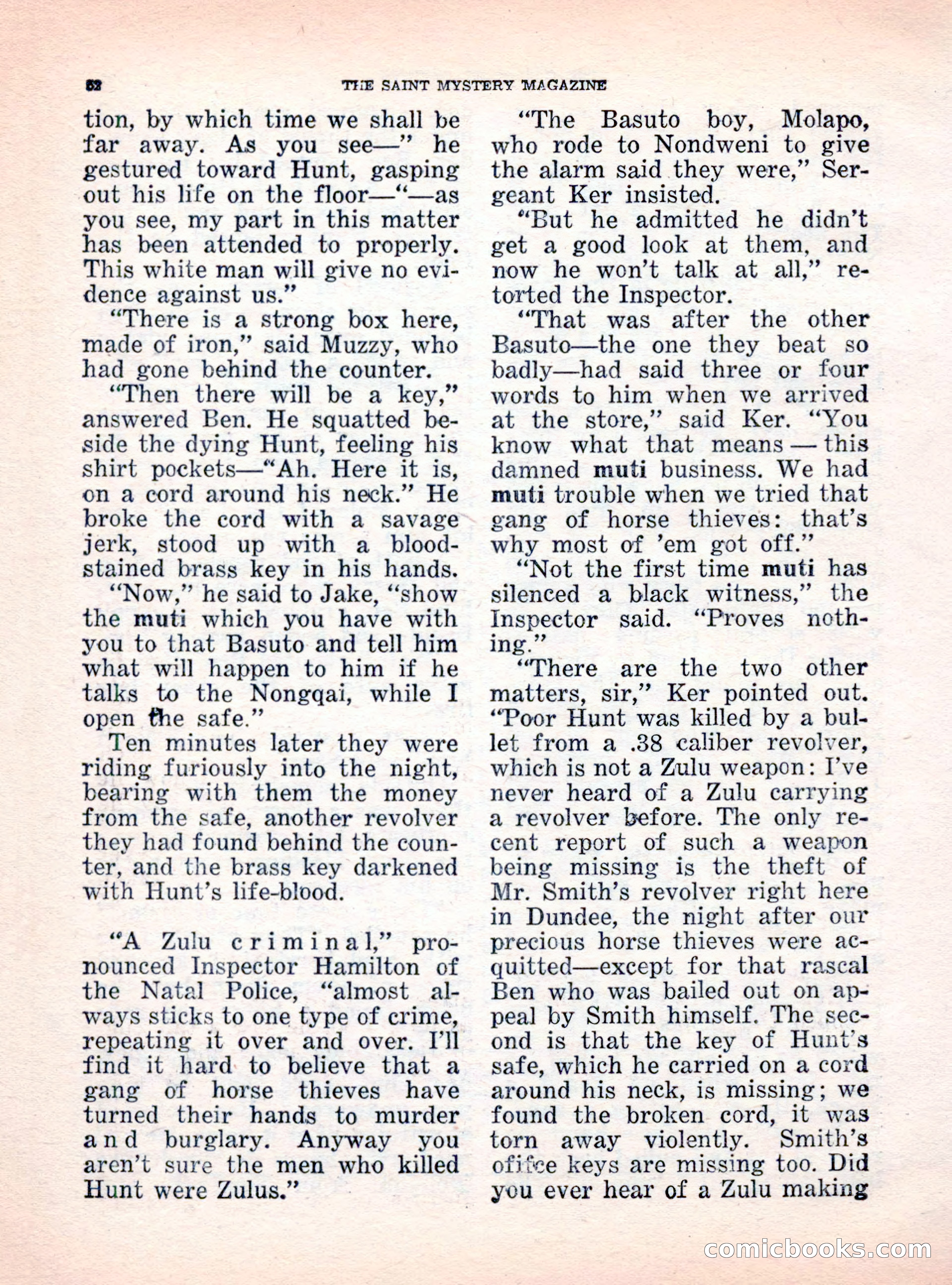 The Saint Mystery Magazine, October 1962 — page 54 of 132