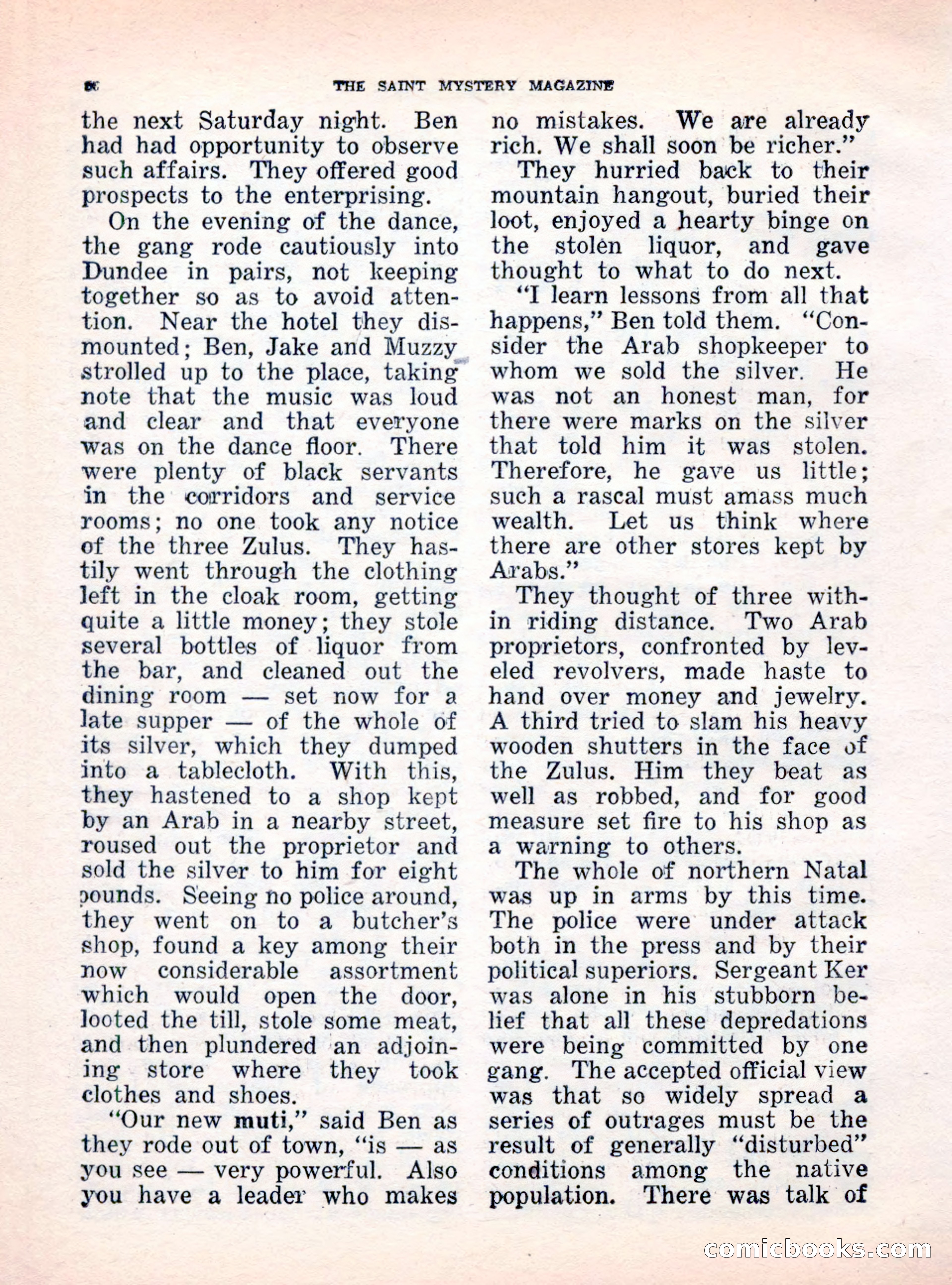 The Saint Mystery Magazine, October 1962 — page 58 of 132
