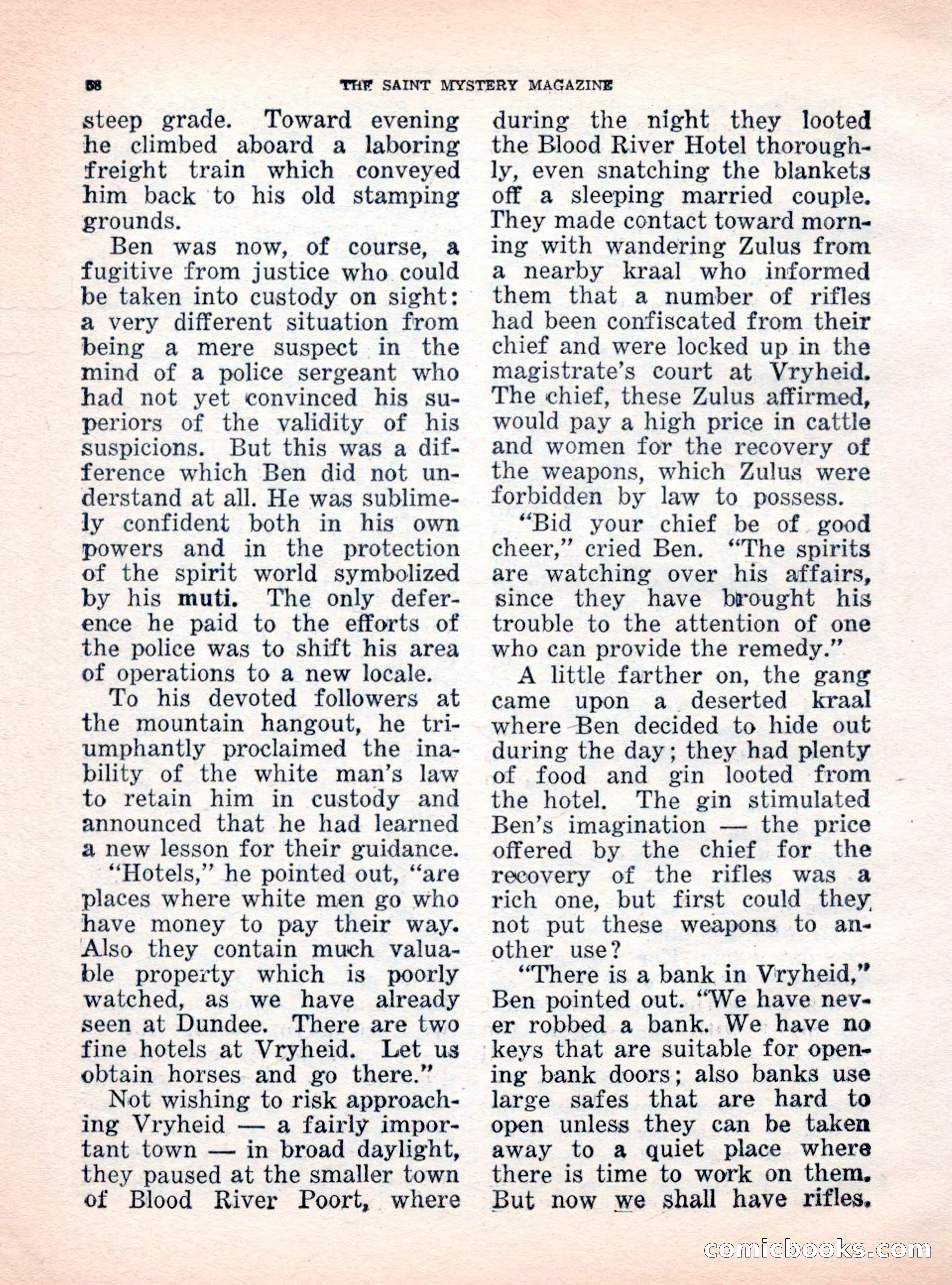 The Saint Mystery Magazine, October 1962 — page 60 of 132