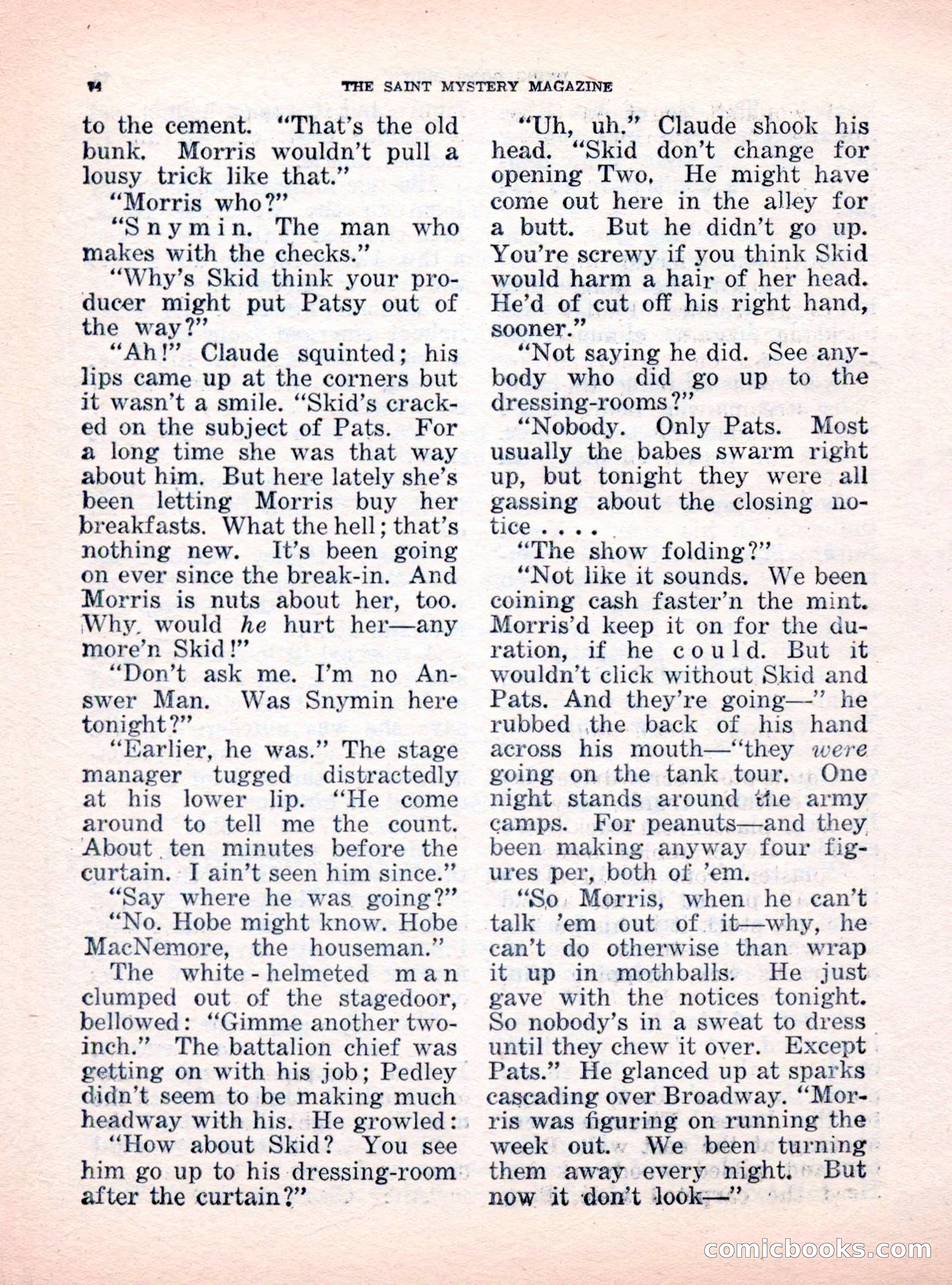 The Saint Mystery Magazine, October 1962 — page 76 of 132
