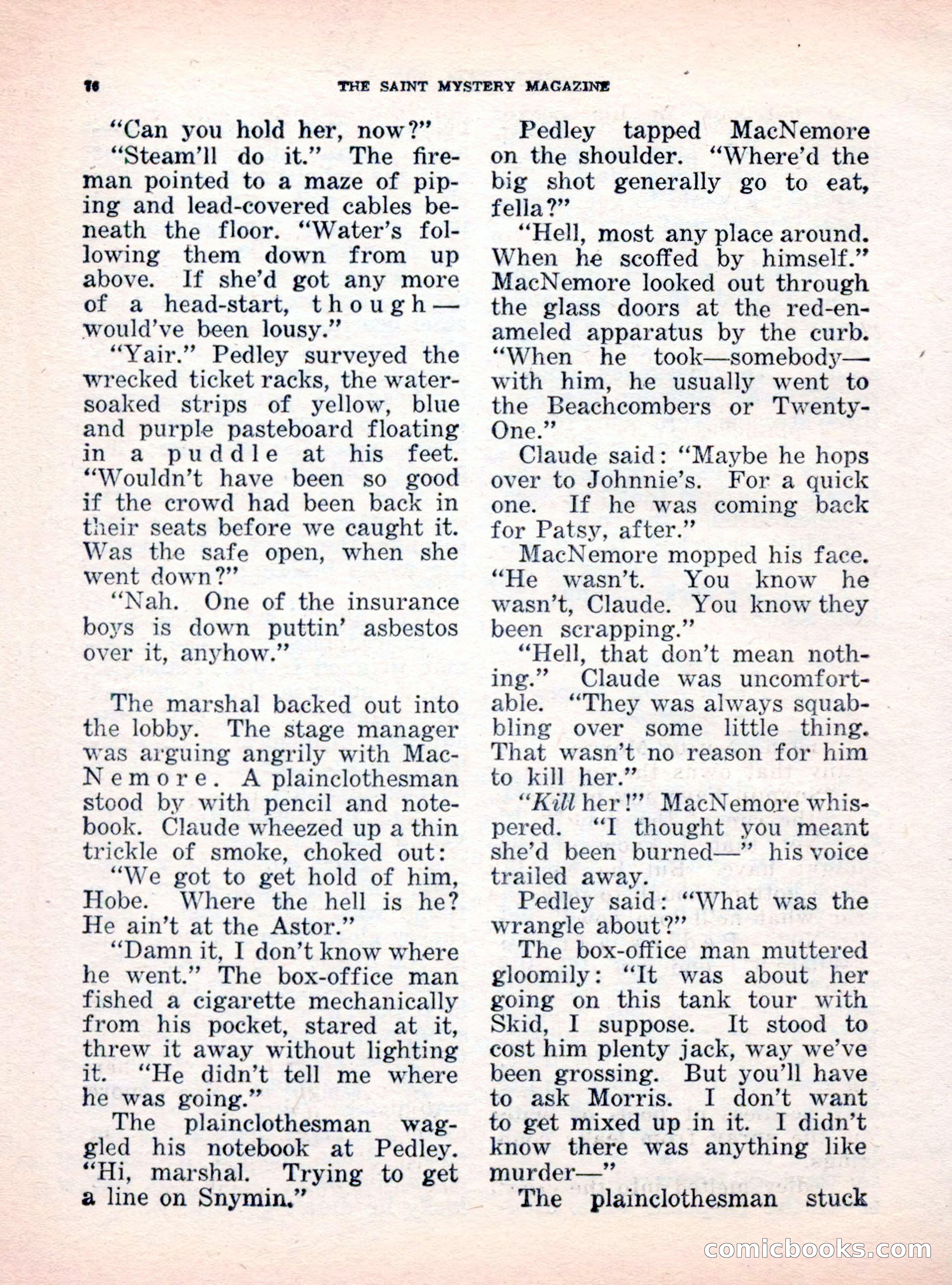 The Saint Mystery Magazine, October 1962 — page 78 of 132