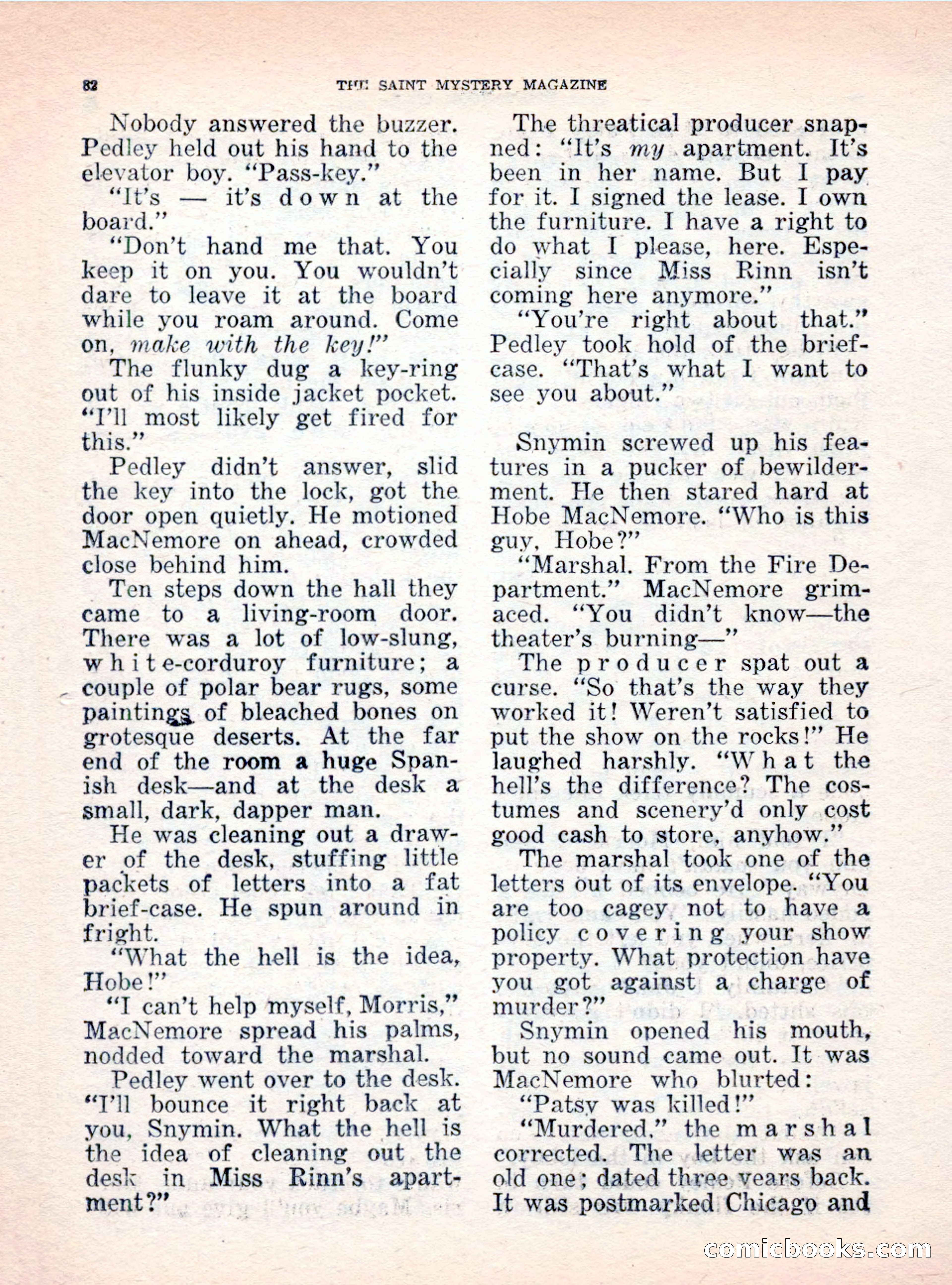 The Saint Mystery Magazine, October 1962 — page 84 of 132