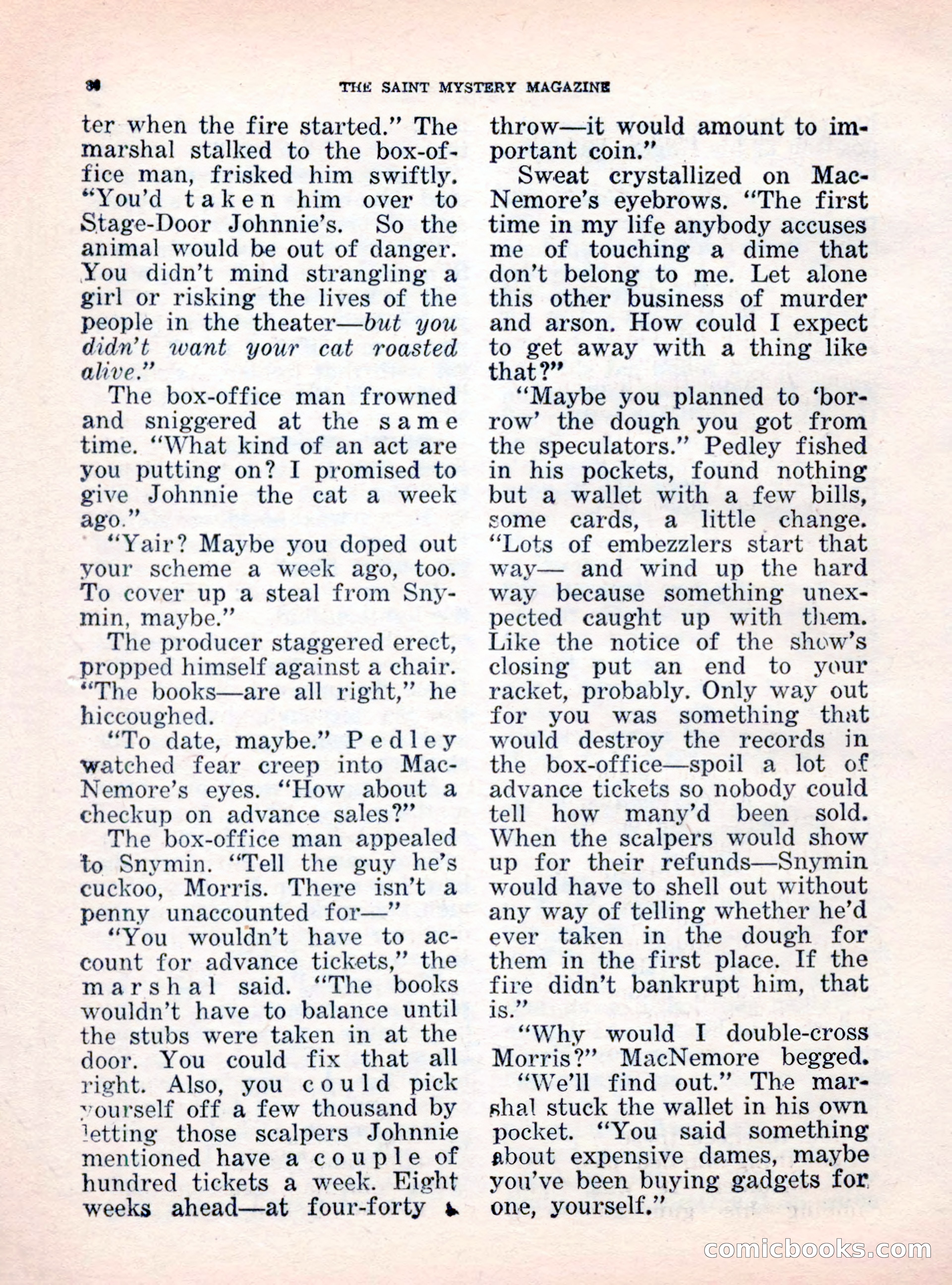The Saint Mystery Magazine, October 1962 — page 88 of 132