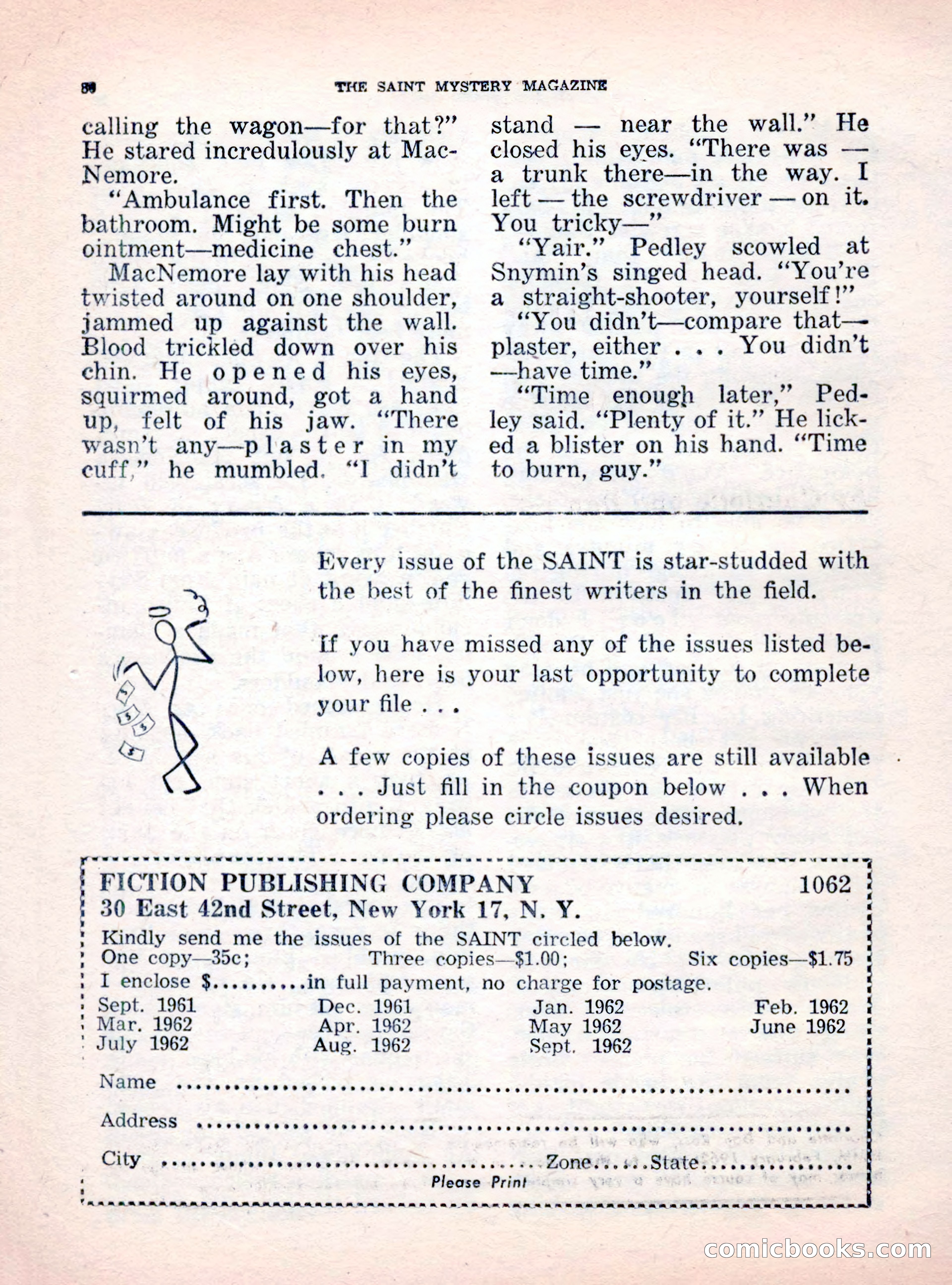 The Saint Mystery Magazine, October 1962 — page 90 of 132