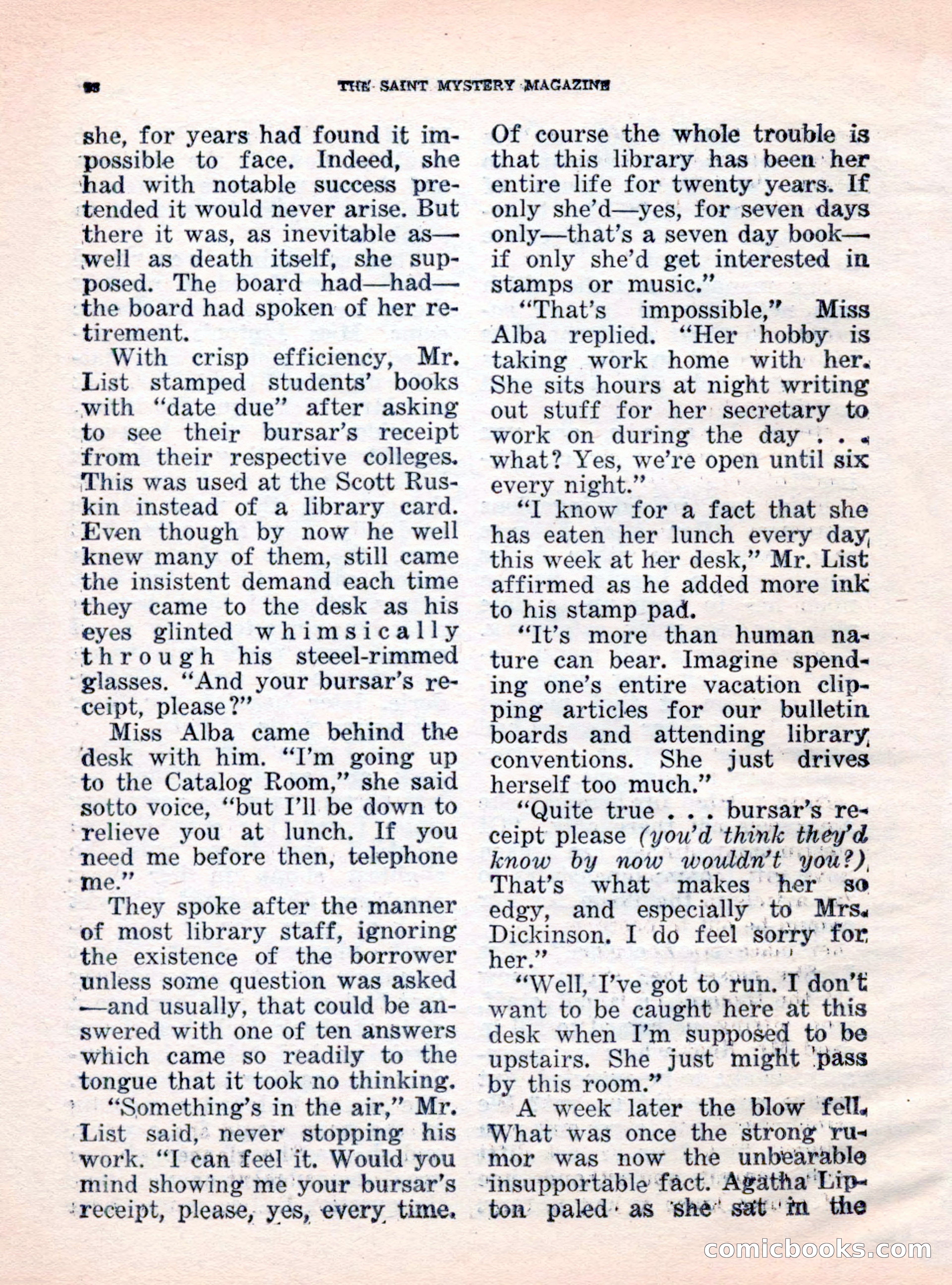 The Saint Mystery Magazine, October 1962 — page 100 of 132