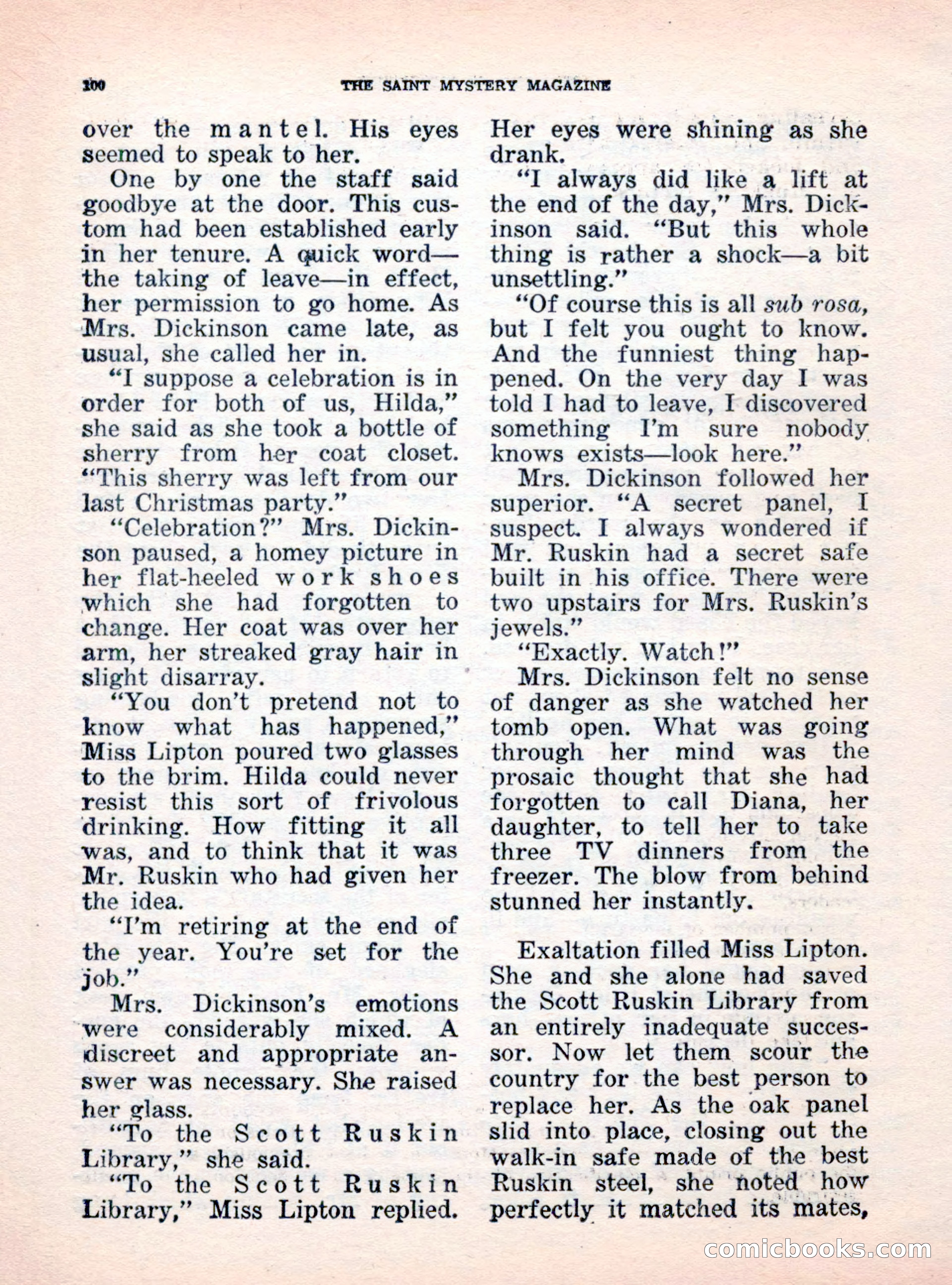 The Saint Mystery Magazine, October 1962 — page 102 of 132