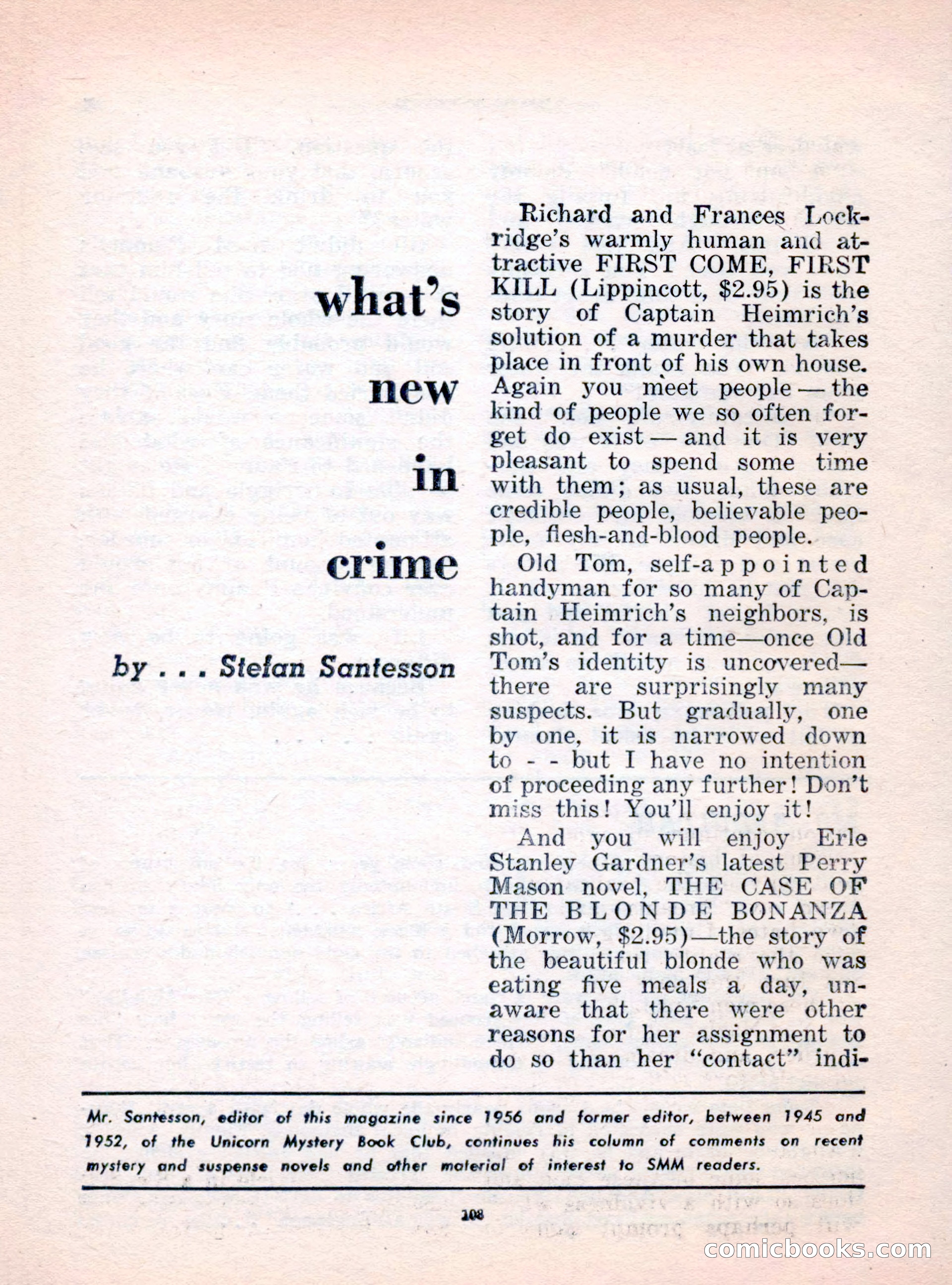 The Saint Mystery Magazine, October 1962 — page 110 of 132