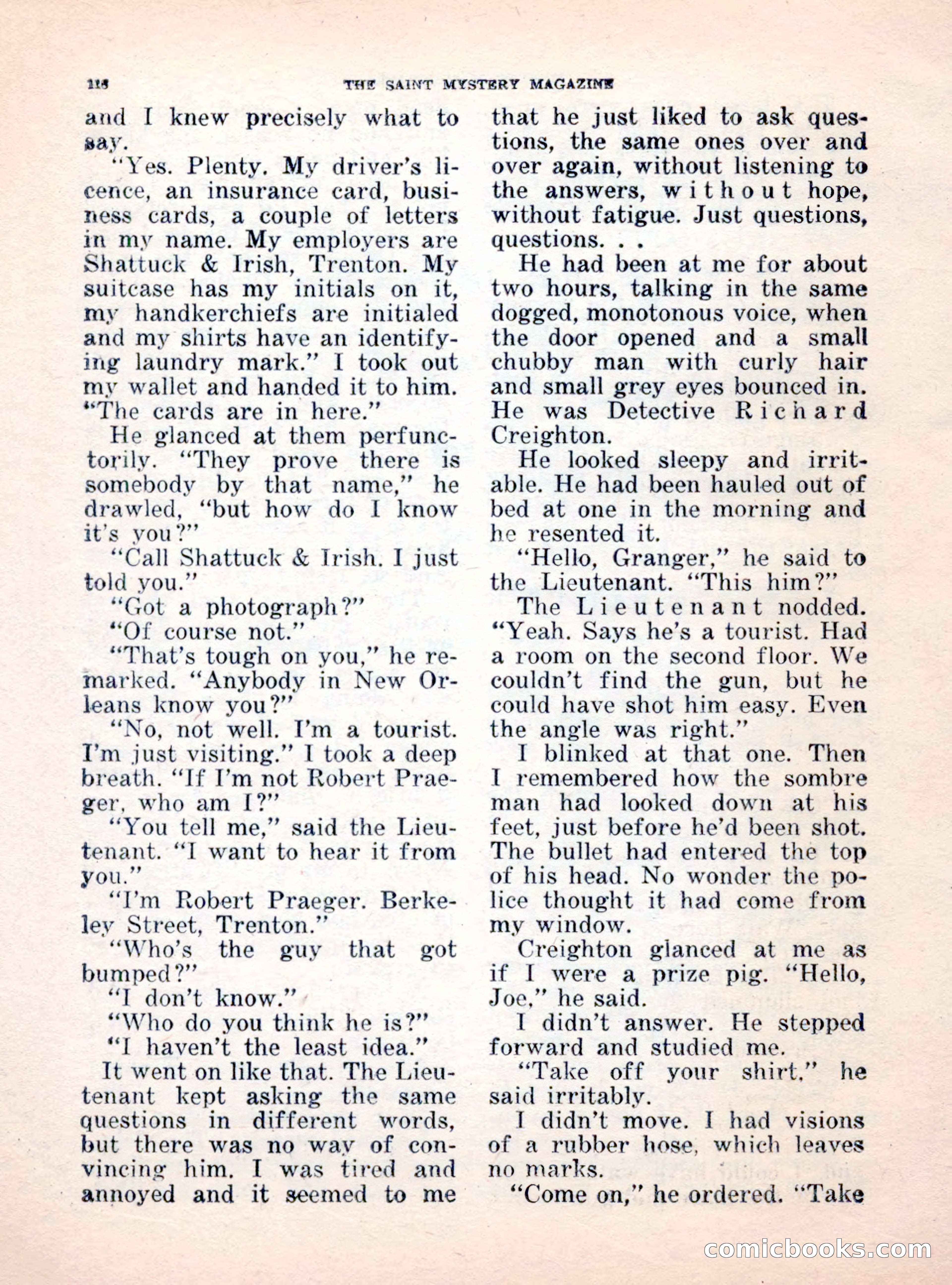 The Saint Mystery Magazine, October 1962 — page 120 of 132