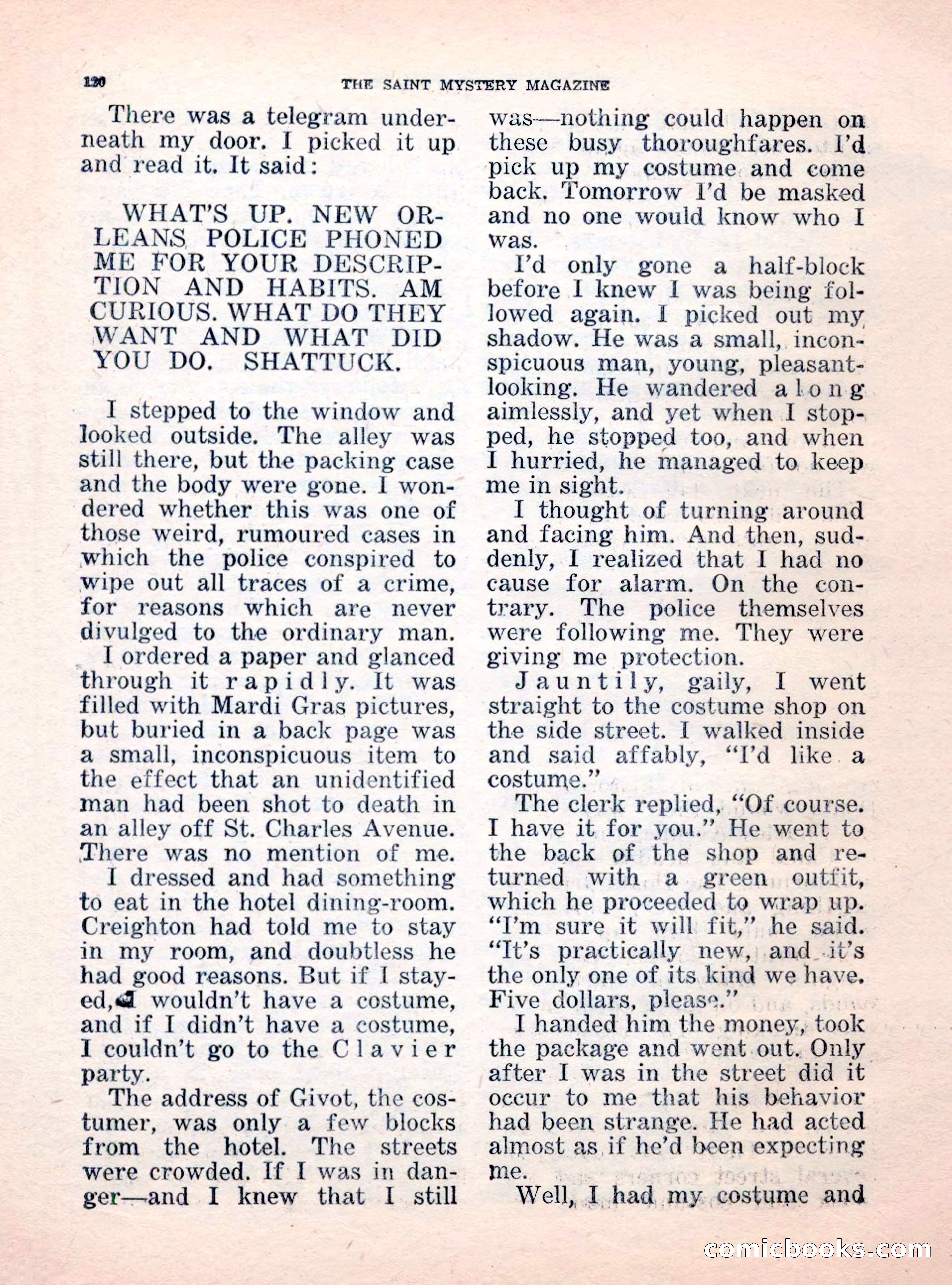 The Saint Mystery Magazine, October 1962 — page 122 of 132
