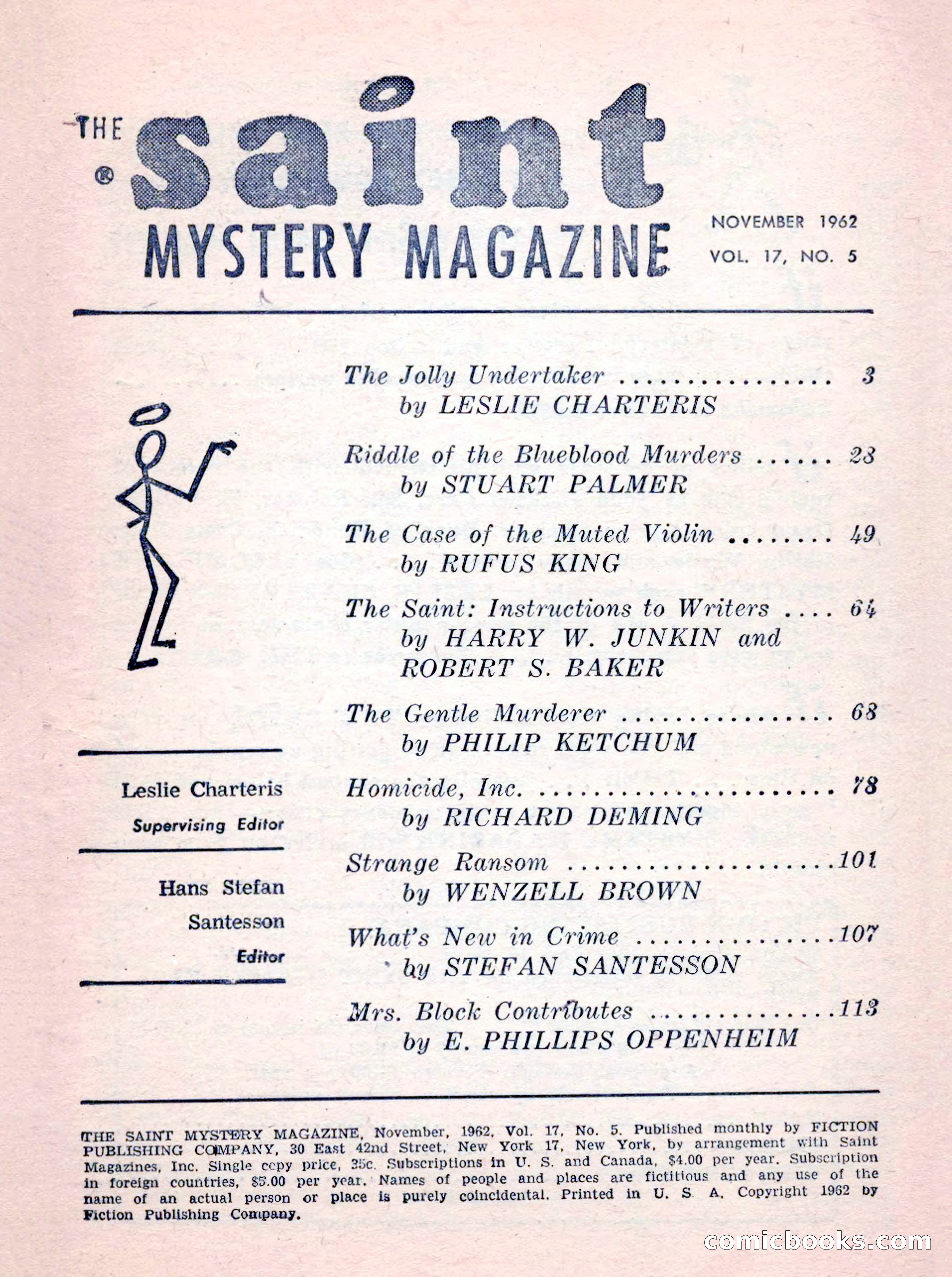 The Saint Mystery Magazine, No. 35 — page 3 of 132
