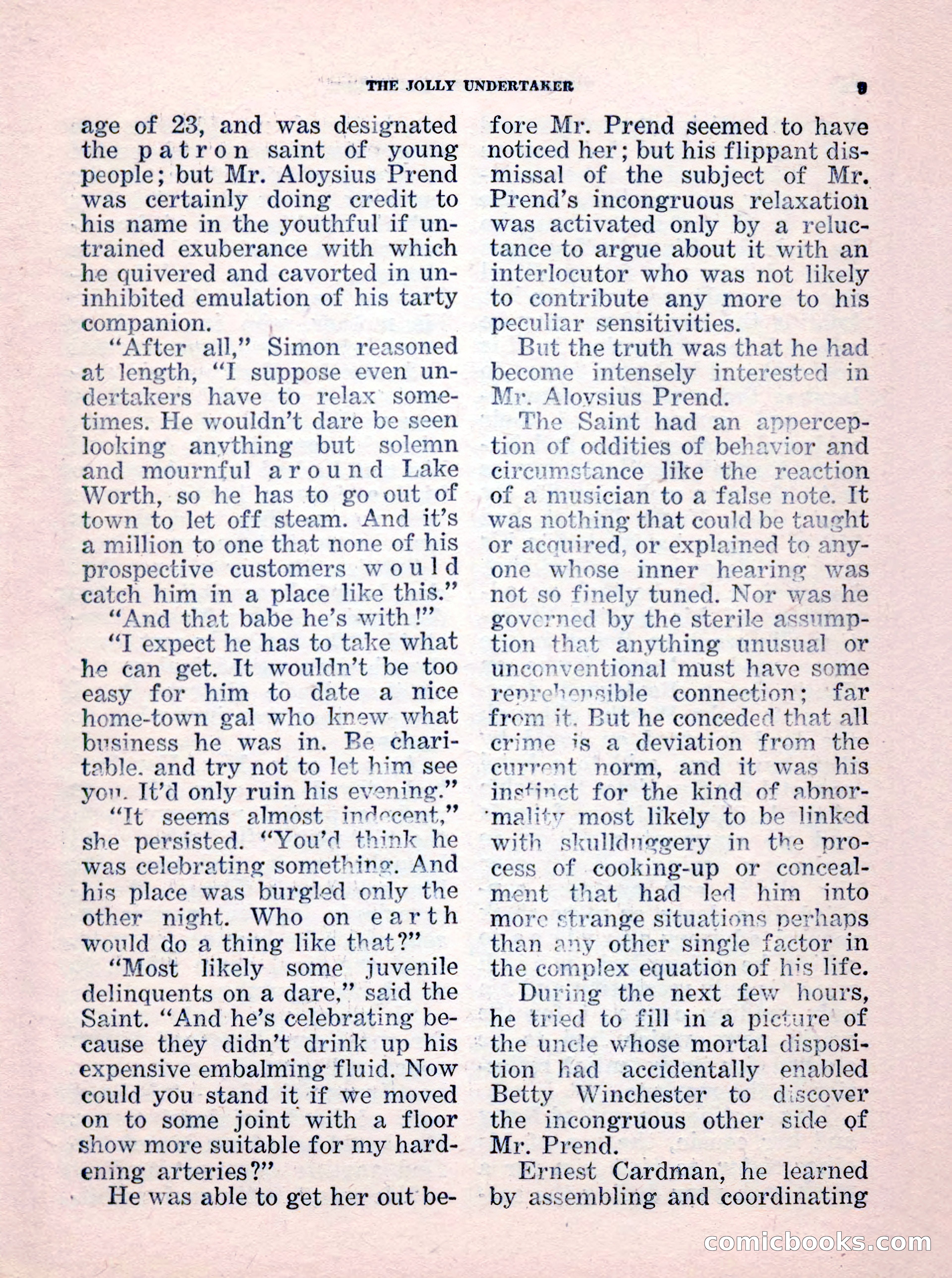The Saint Mystery Magazine, No. 35 — page 11 of 132