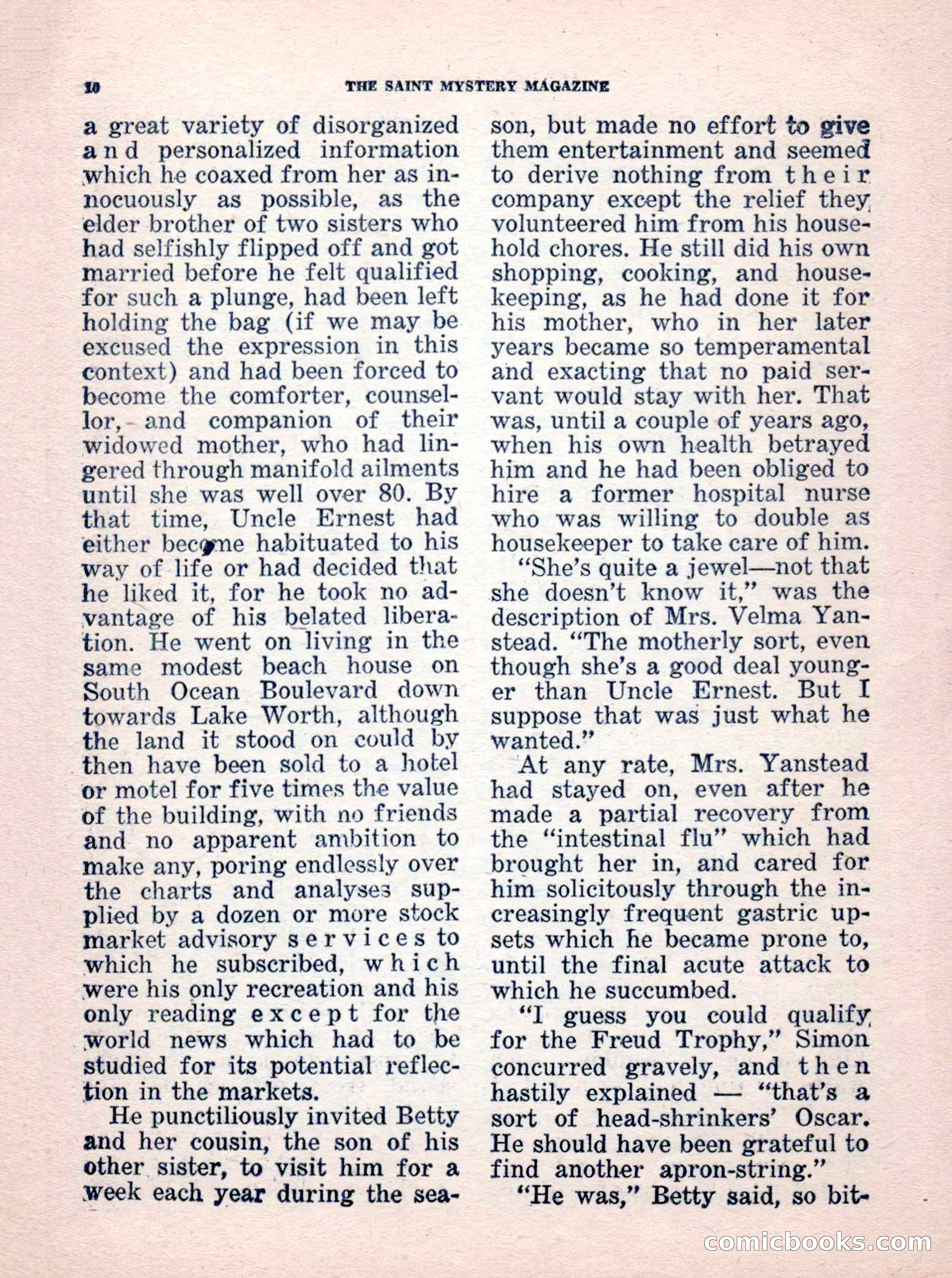 The Saint Mystery Magazine, No. 35 — page 12 of 132