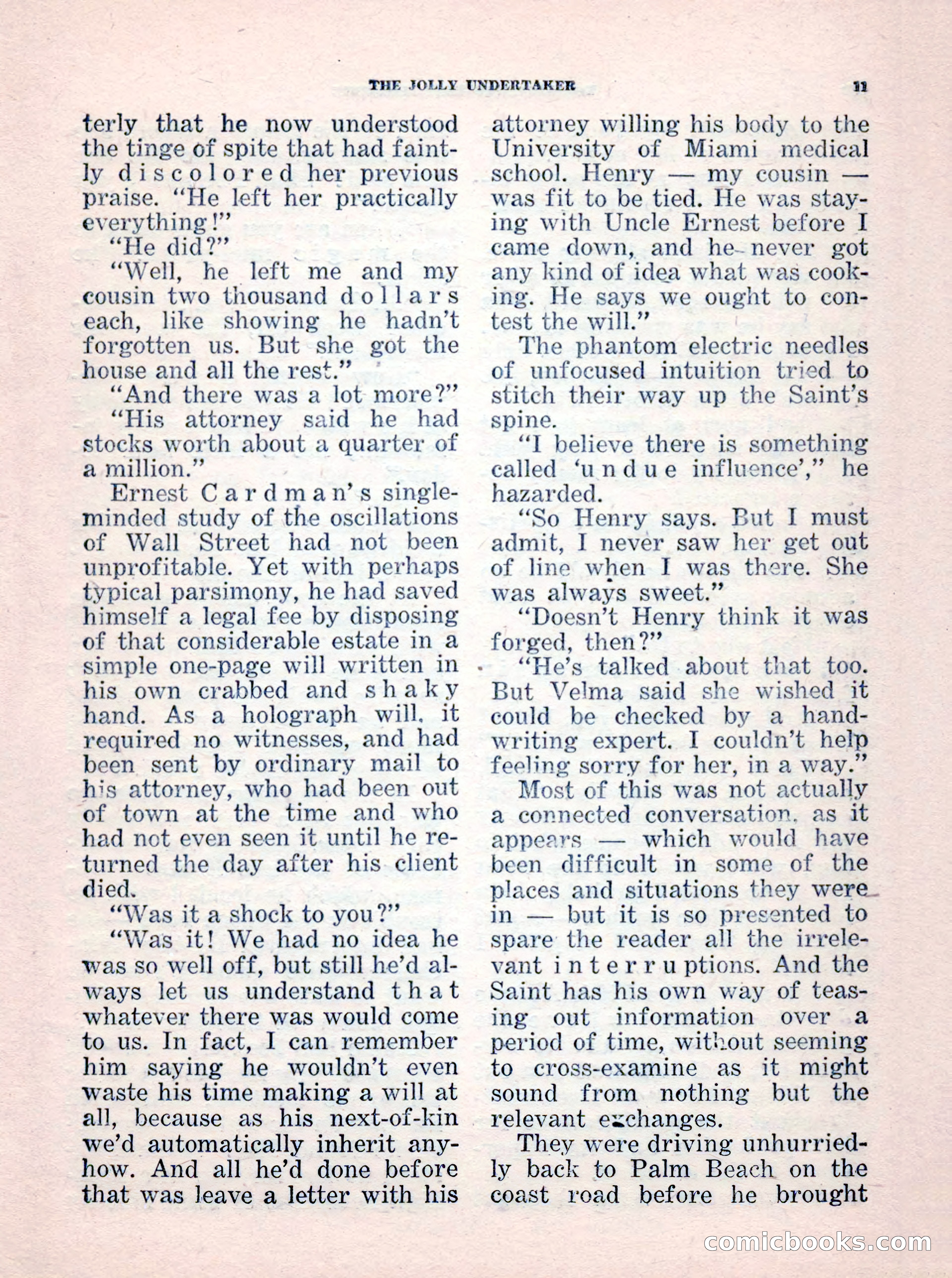 The Saint Mystery Magazine, No. 35 — page 13 of 132