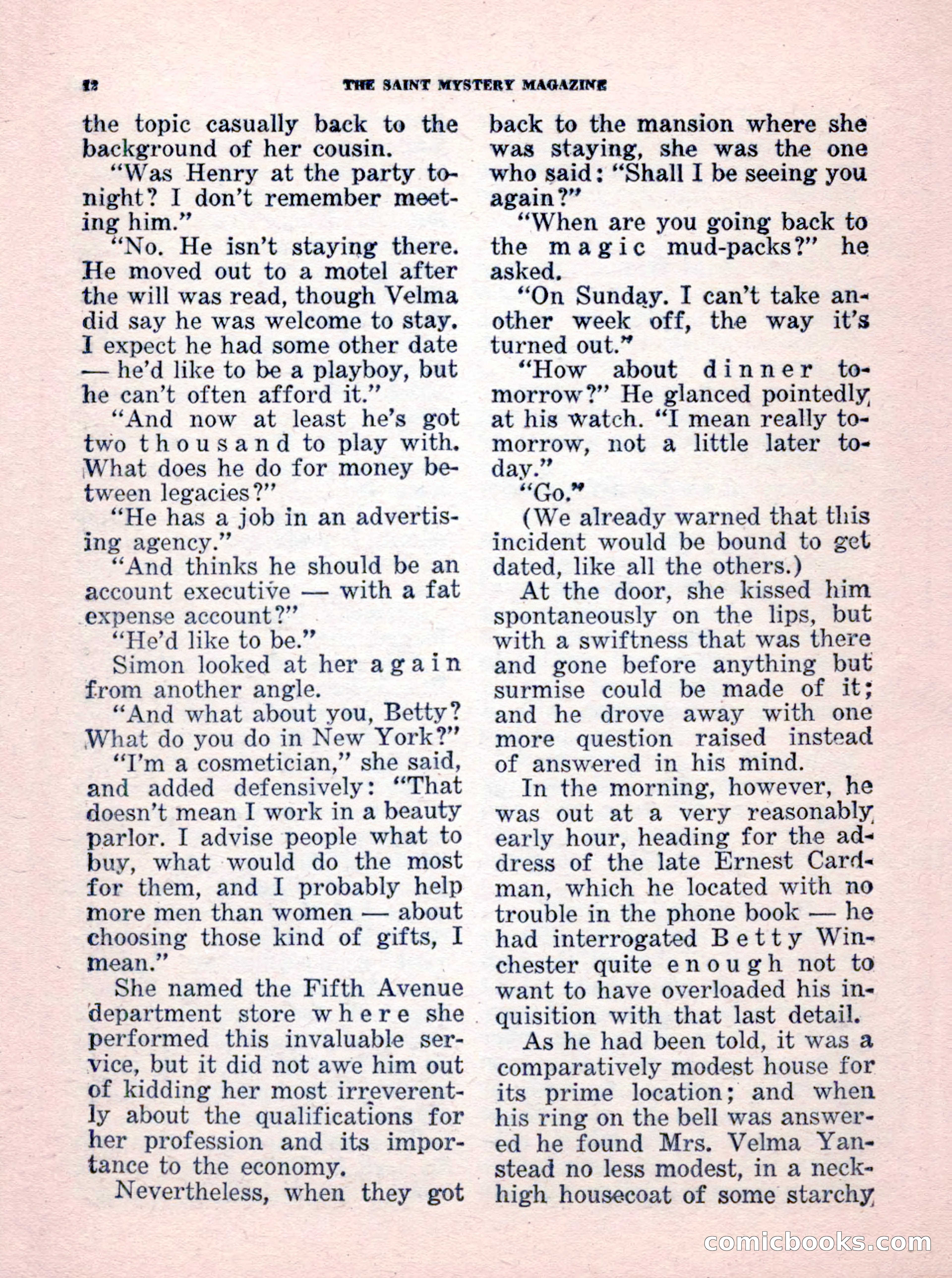 The Saint Mystery Magazine, No. 35 — page 14 of 132