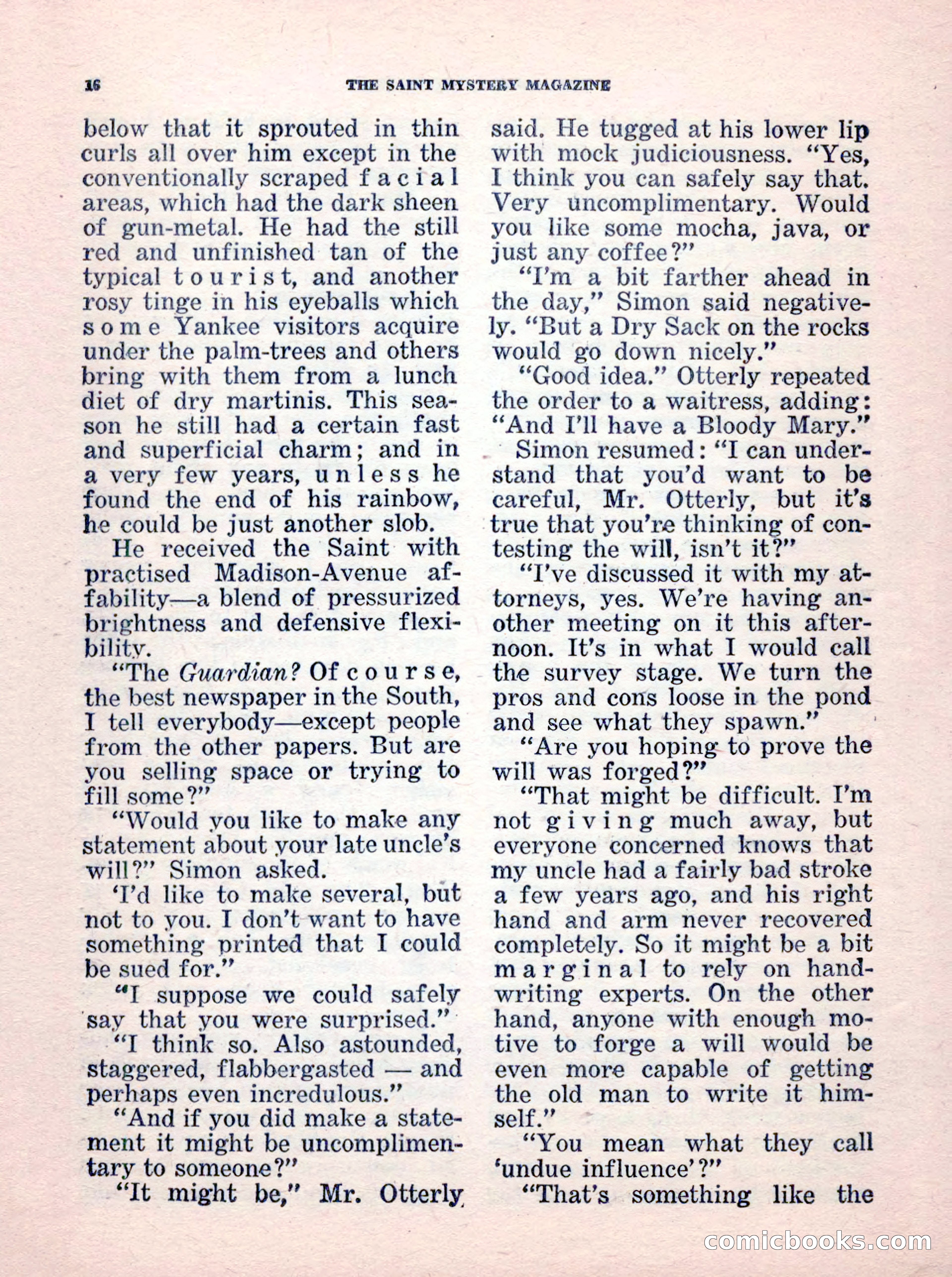 The Saint Mystery Magazine, No. 35 — page 18 of 132