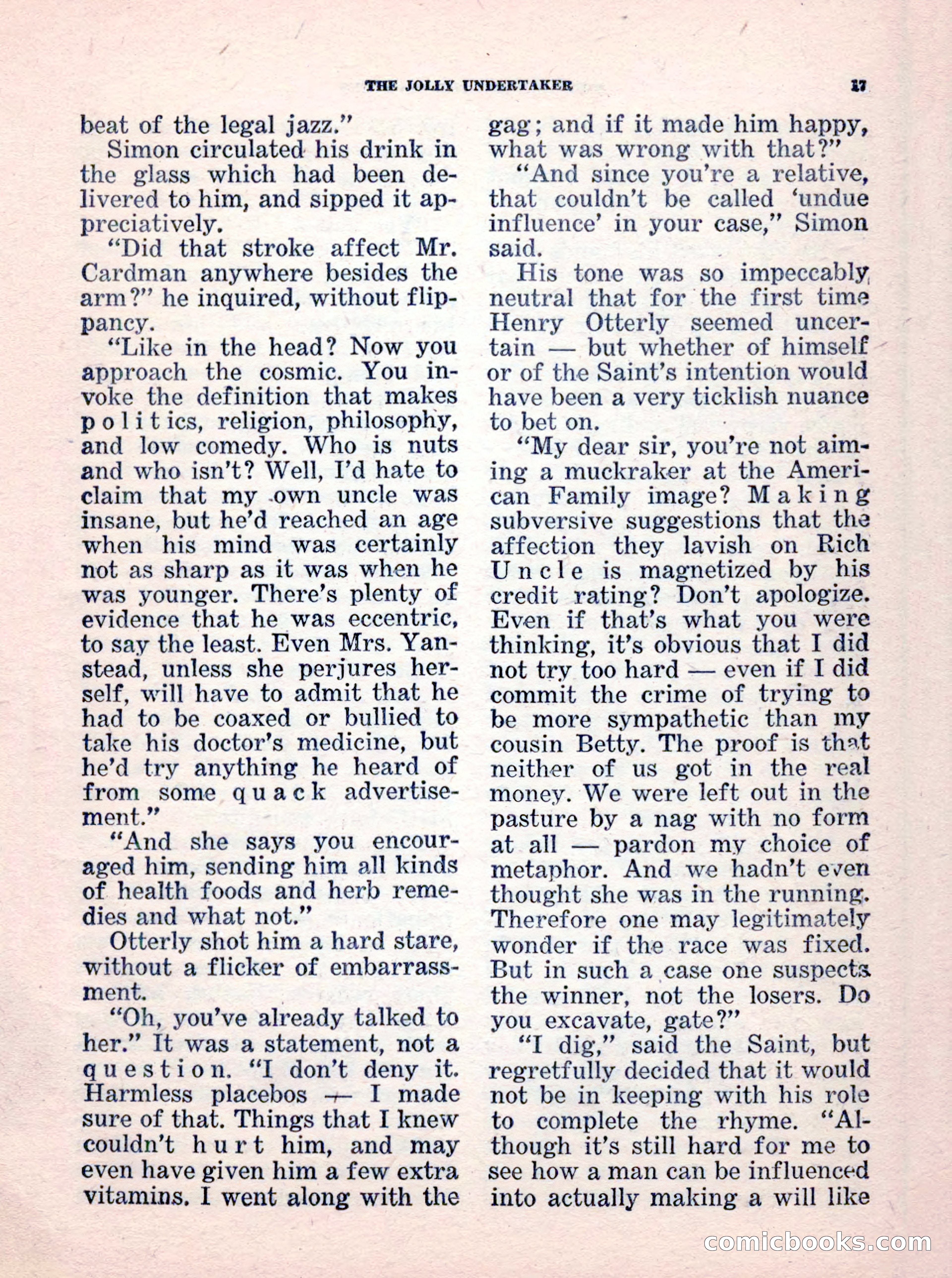 The Saint Mystery Magazine, No. 35 — page 19 of 132