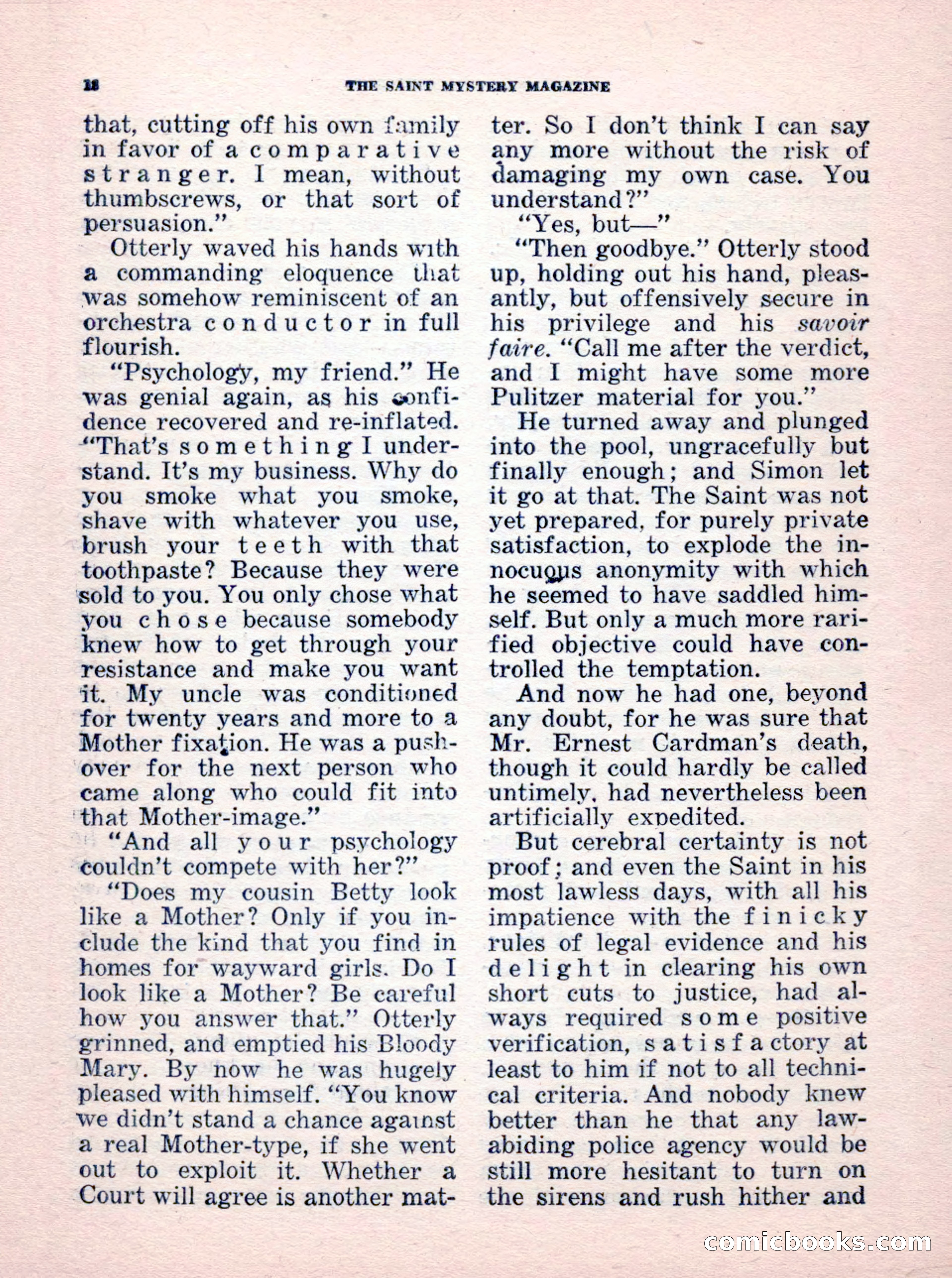 The Saint Mystery Magazine, No. 35 — page 20 of 132