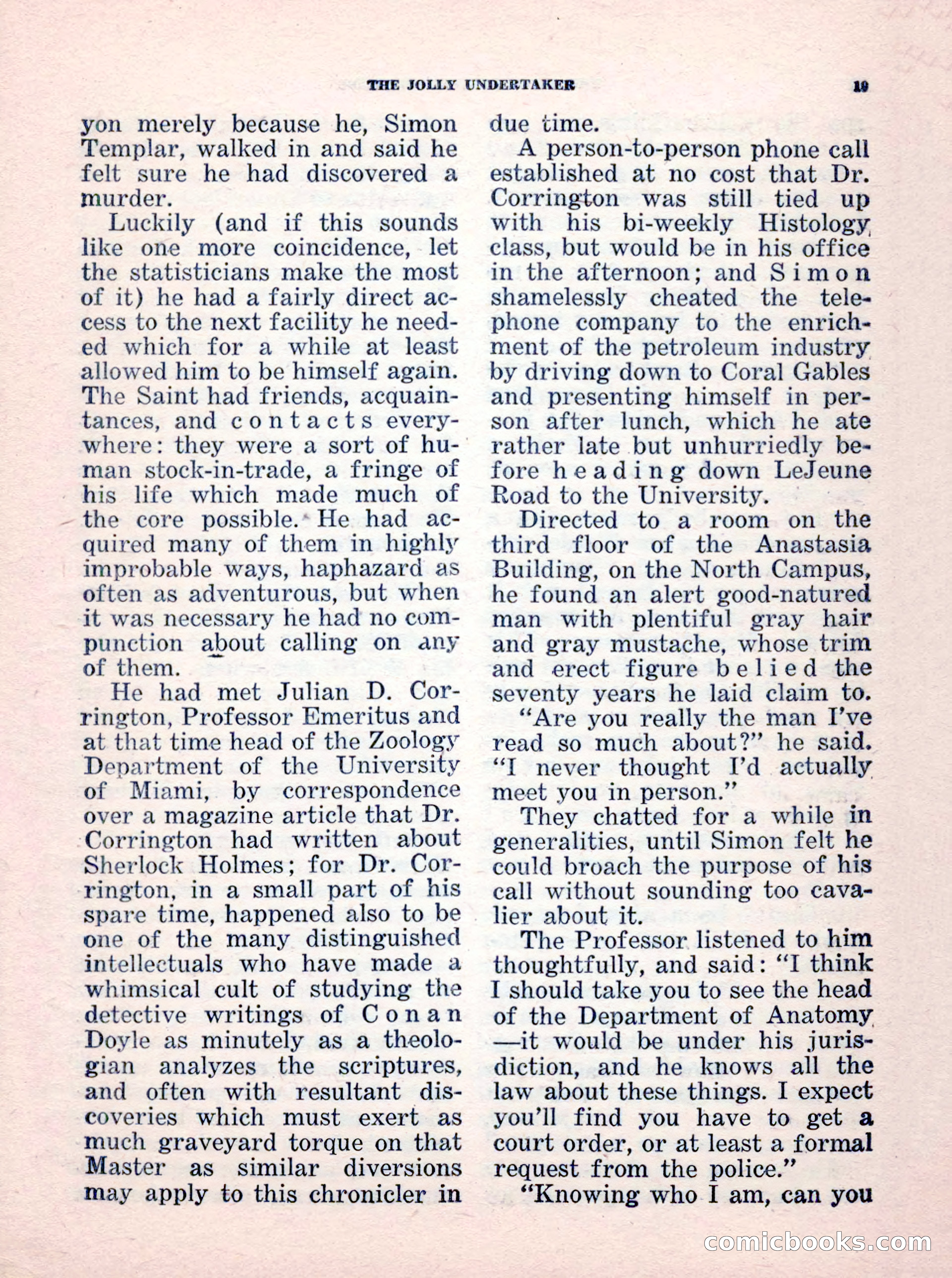 The Saint Mystery Magazine, No. 35 — page 21 of 132