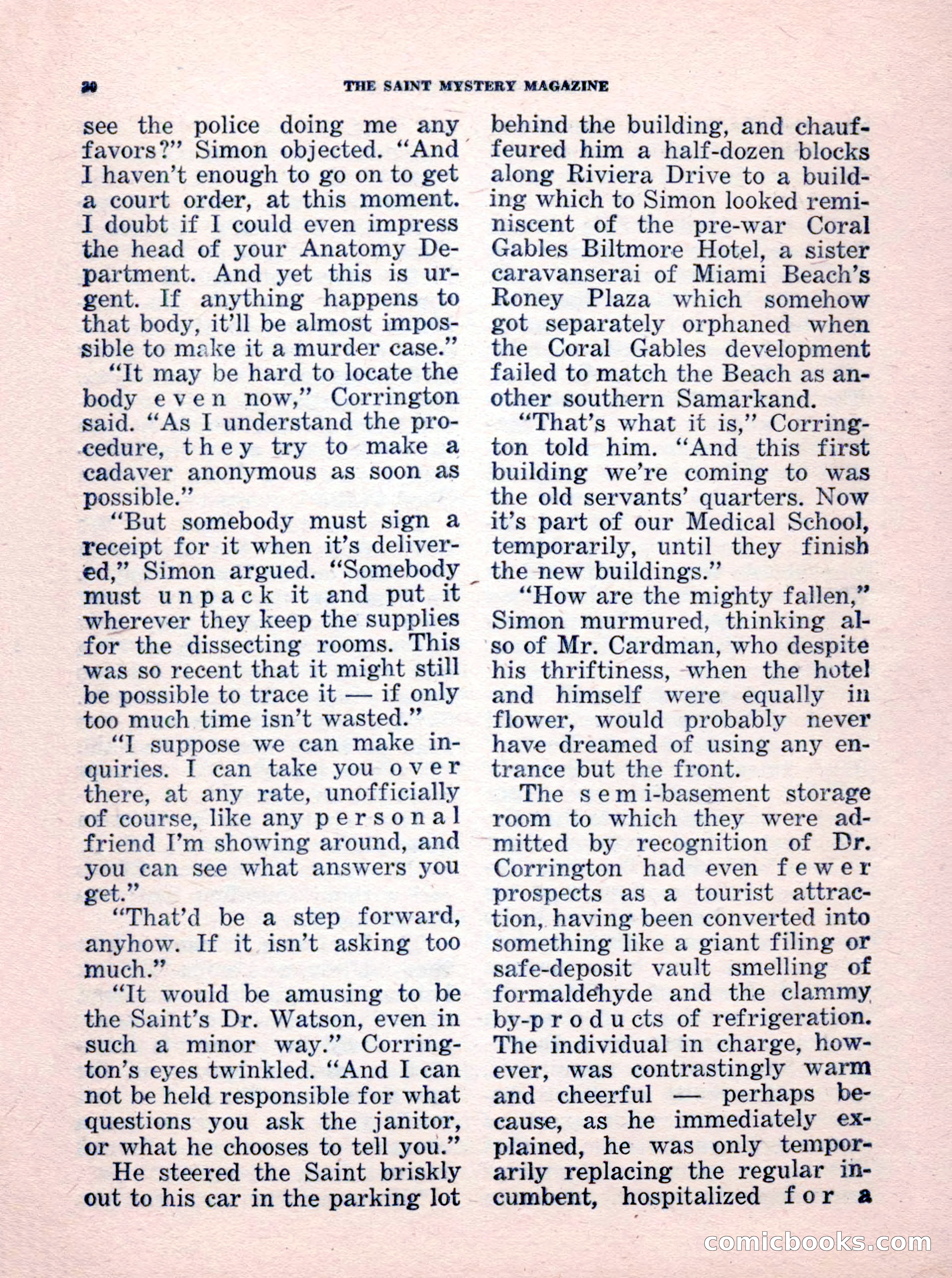 The Saint Mystery Magazine, No. 35 — page 22 of 132