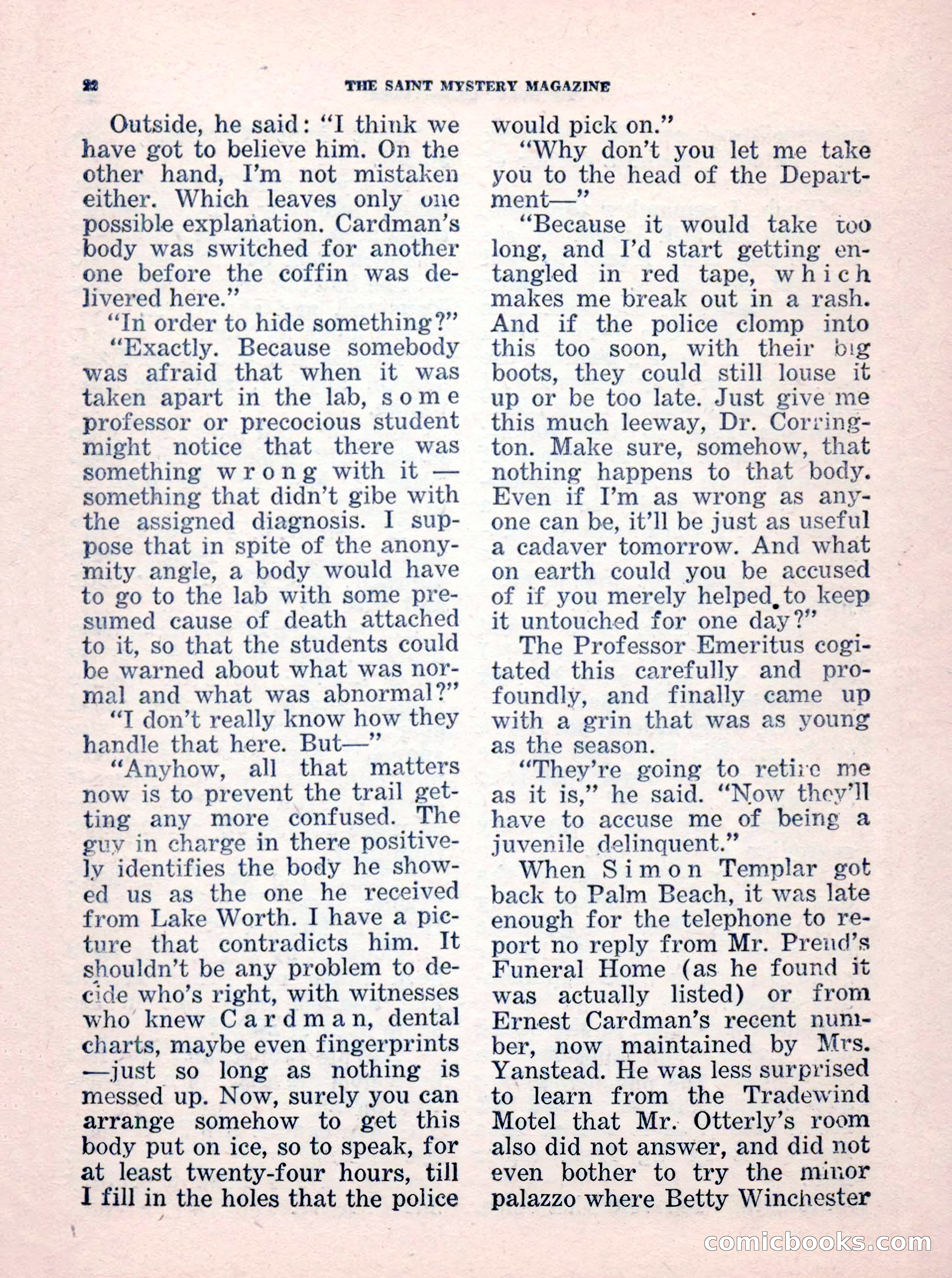 The Saint Mystery Magazine, No. 35 — page 24 of 132