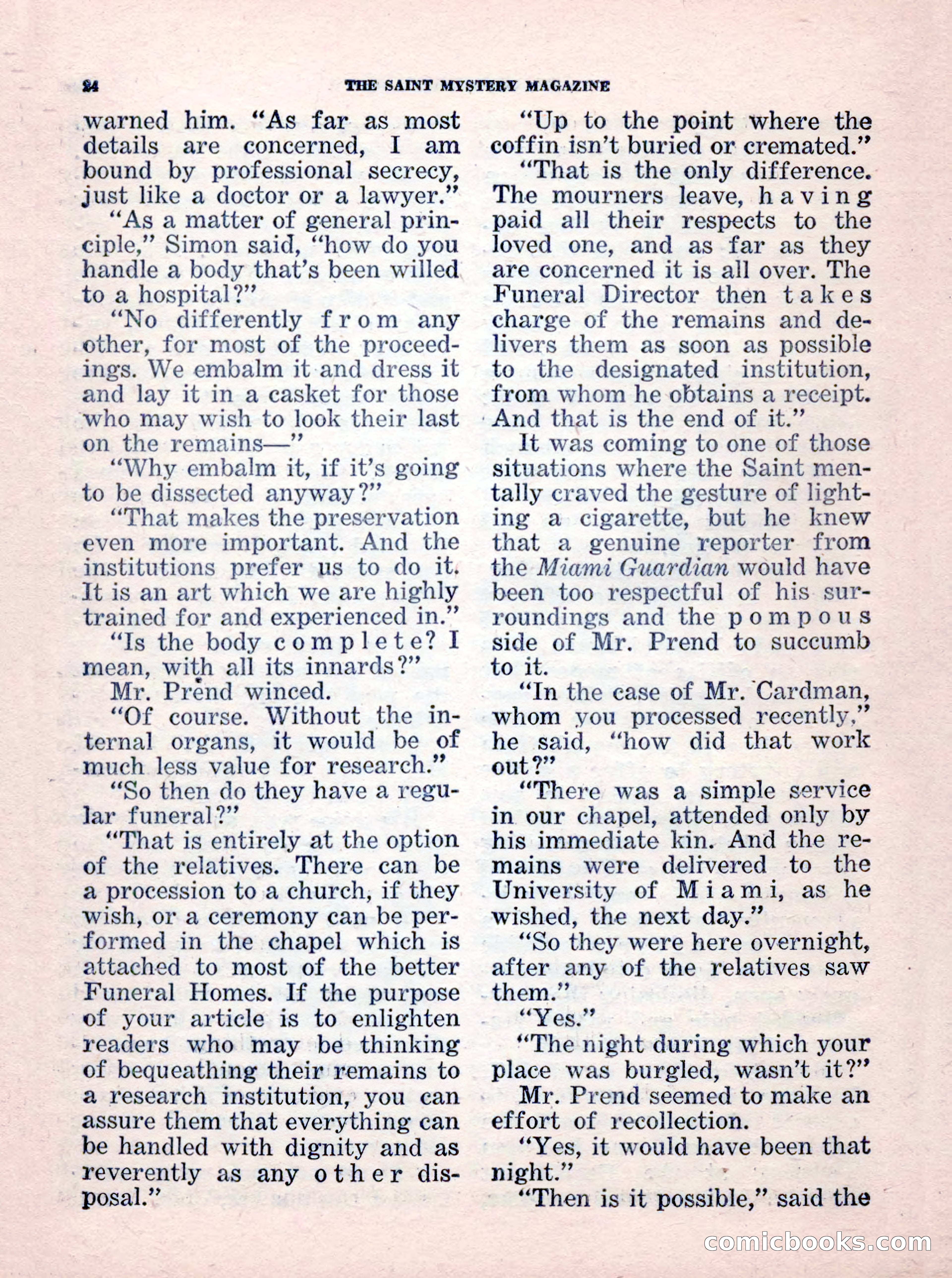 The Saint Mystery Magazine, No. 35 — page 26 of 132