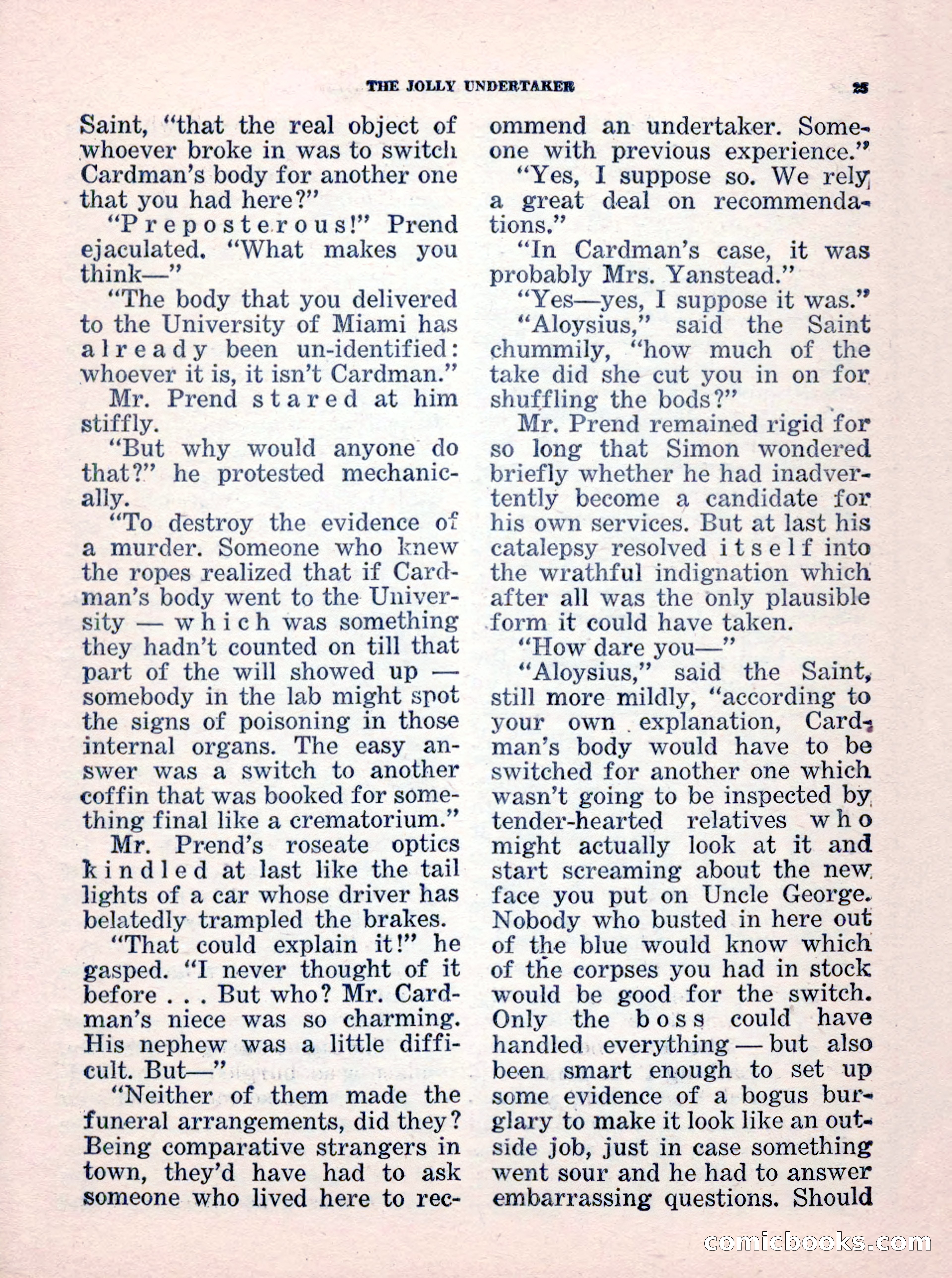 The Saint Mystery Magazine, No. 35 — page 27 of 132