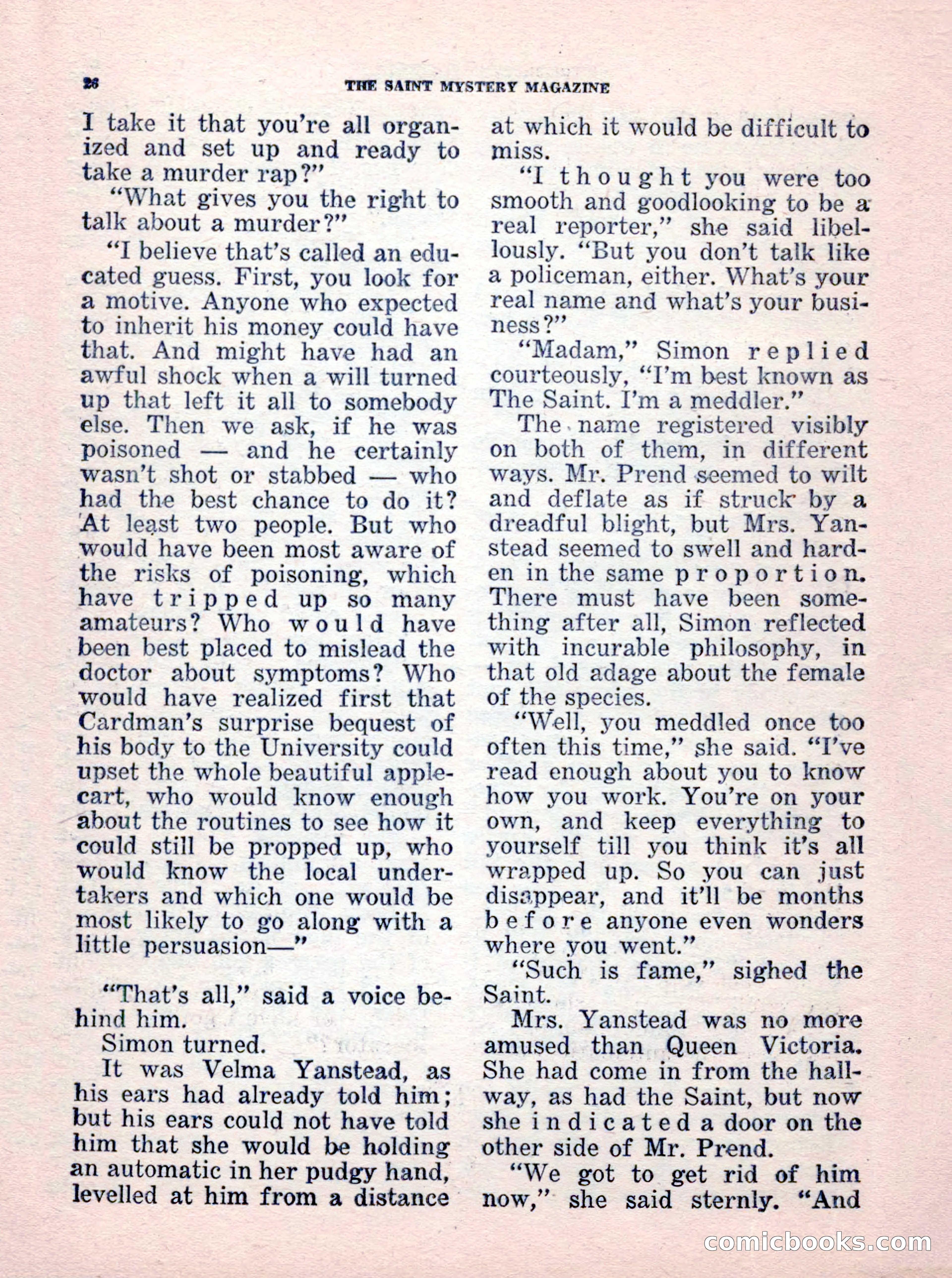The Saint Mystery Magazine, No. 35 — page 28 of 132