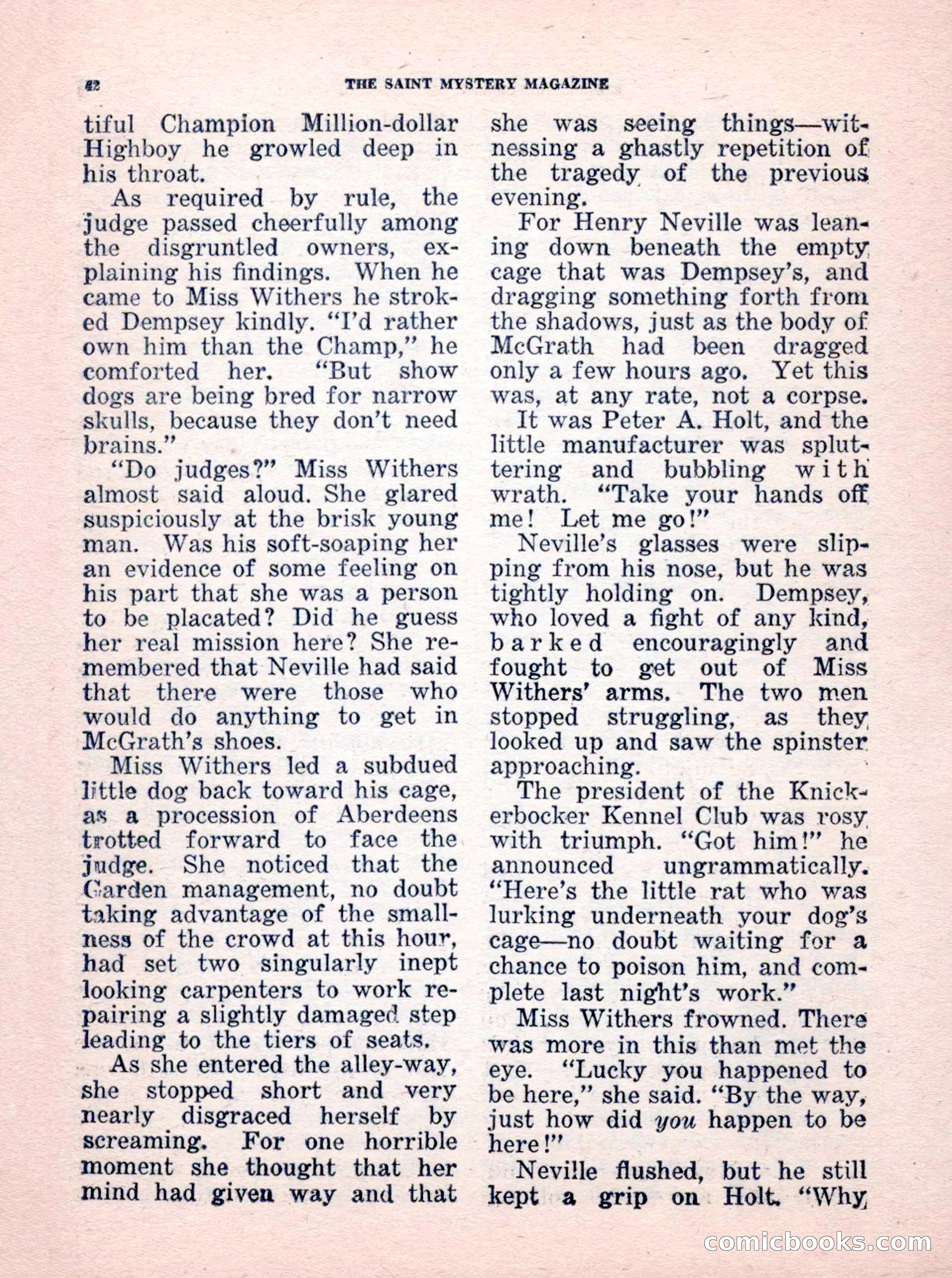 The Saint Mystery Magazine, No. 35 — page 44 of 132