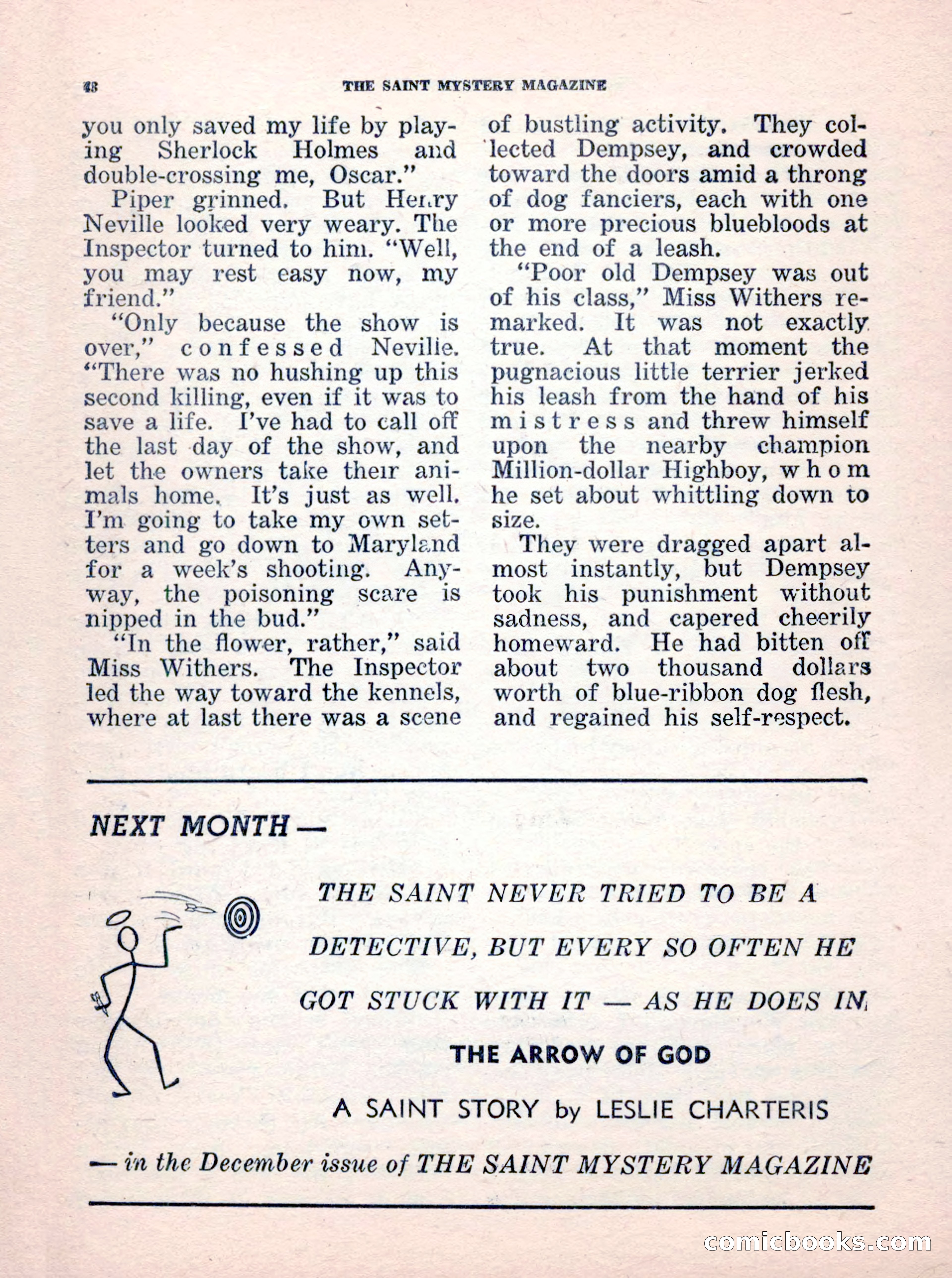 The Saint Mystery Magazine, No. 35 — page 50 of 132