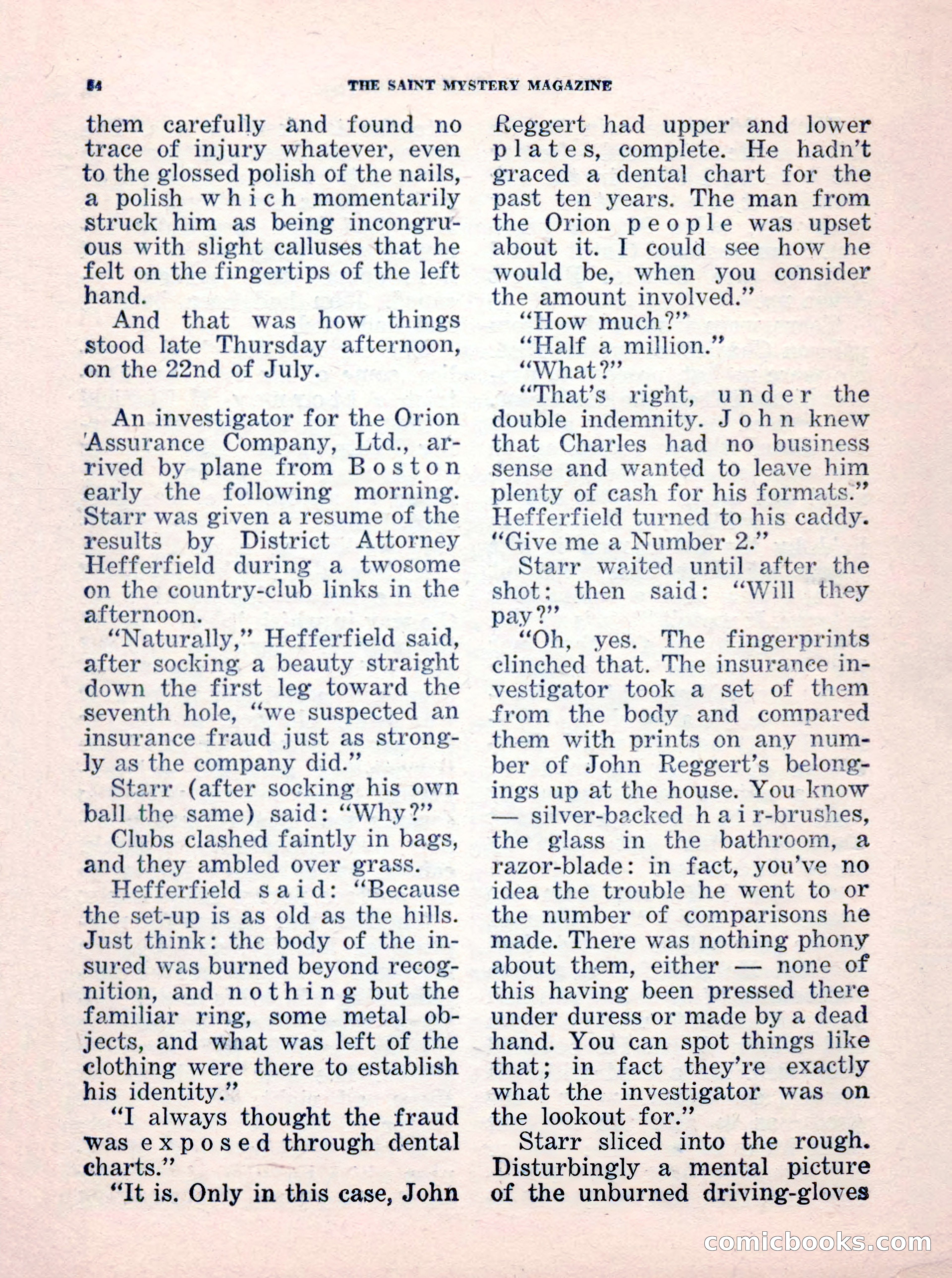 The Saint Mystery Magazine, No. 35 — page 56 of 132