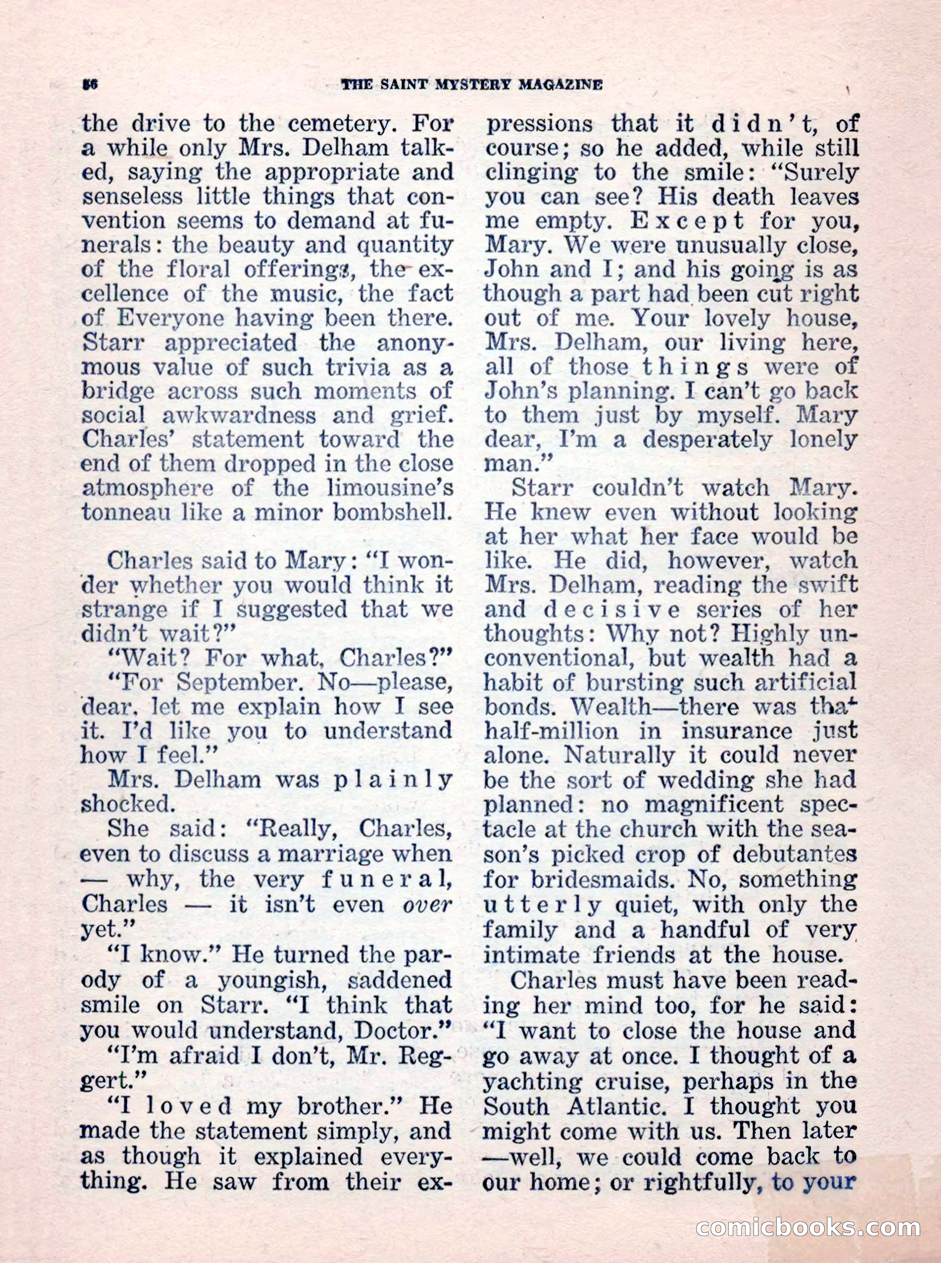 The Saint Mystery Magazine, No. 35 — page 58 of 132
