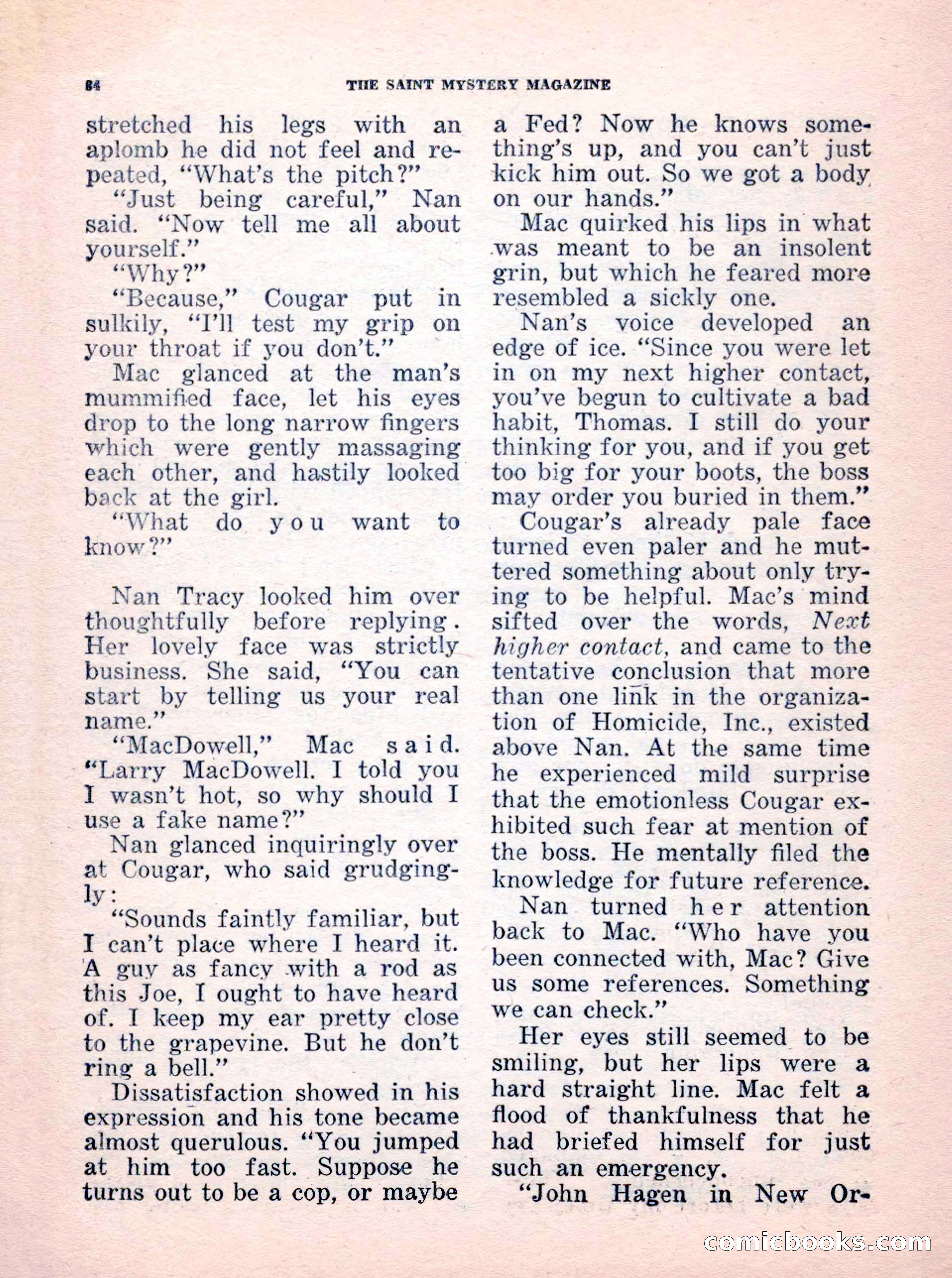 The Saint Mystery Magazine, No. 35 — page 86 of 132