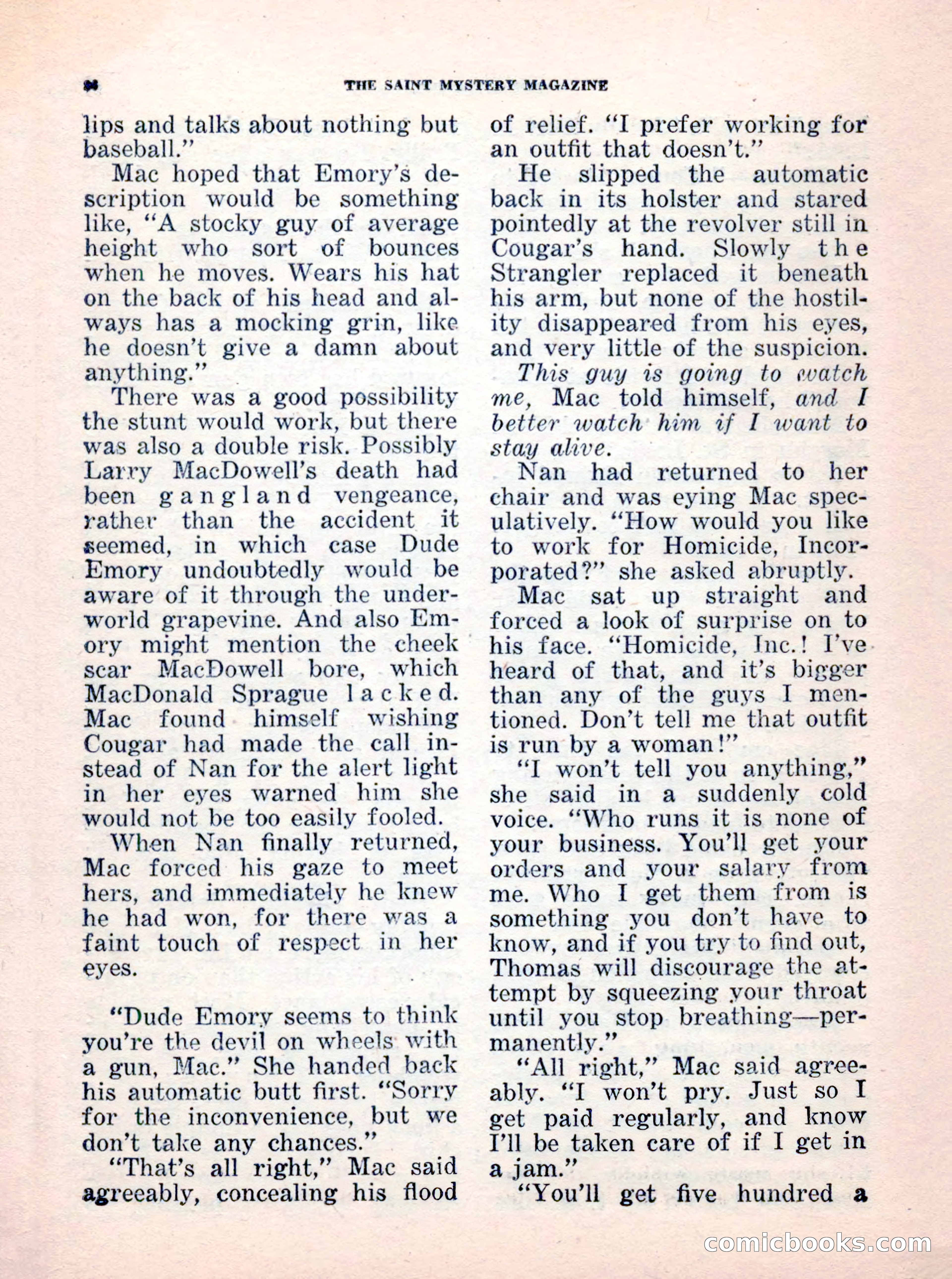 The Saint Mystery Magazine, No. 35 — page 88 of 132