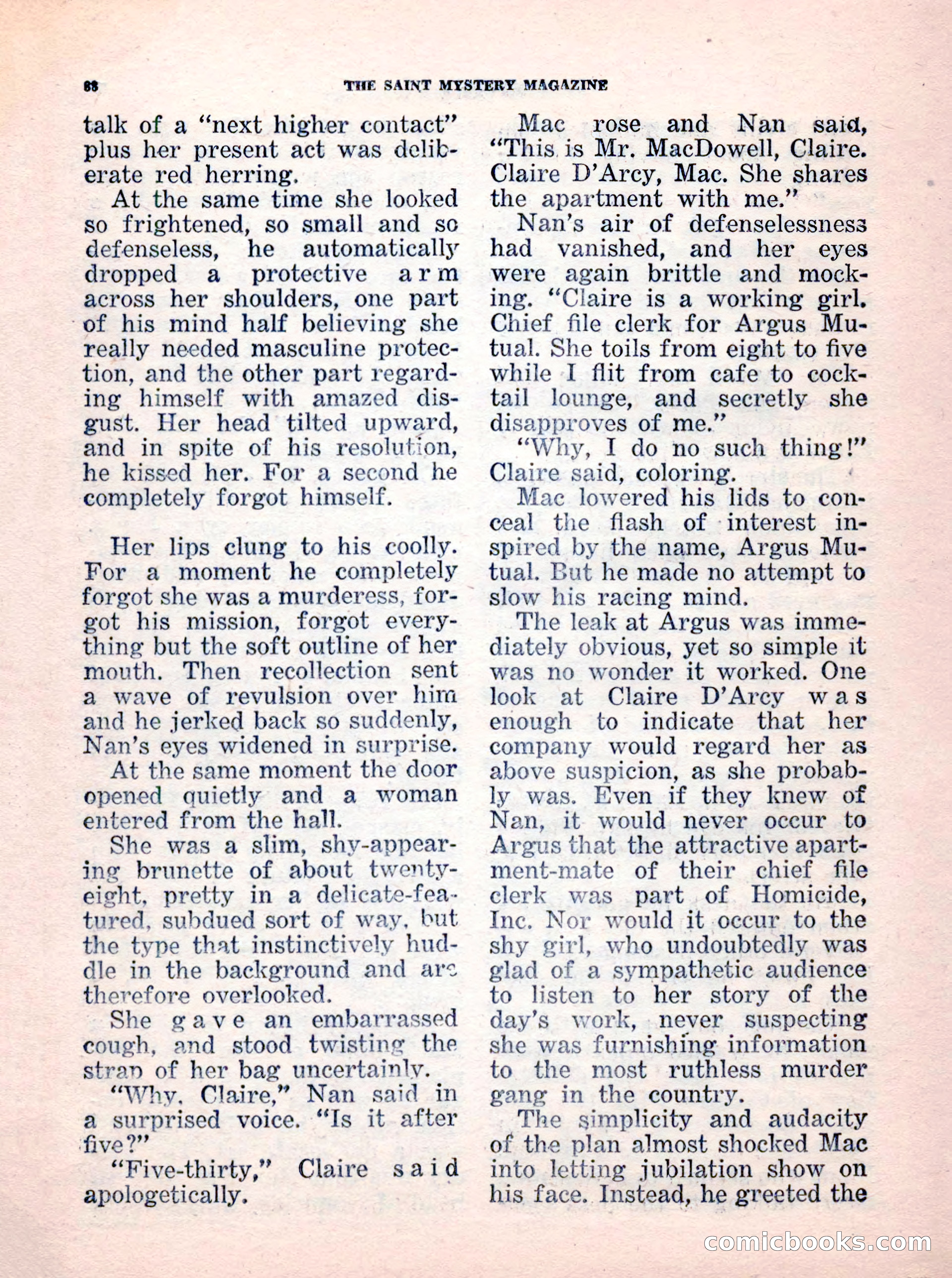 The Saint Mystery Magazine, No. 35 — page 90 of 132