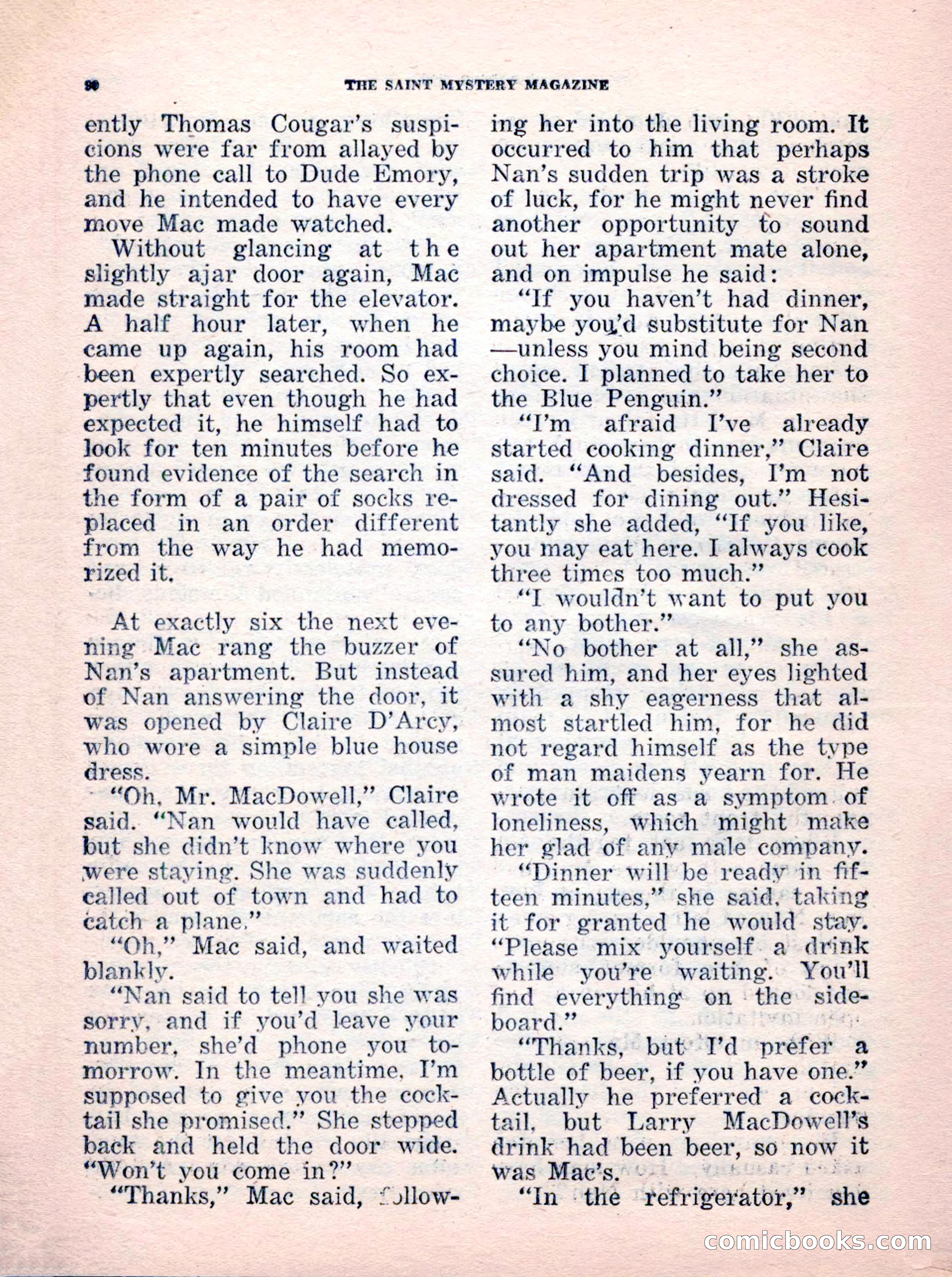 The Saint Mystery Magazine, No. 35 — page 92 of 132