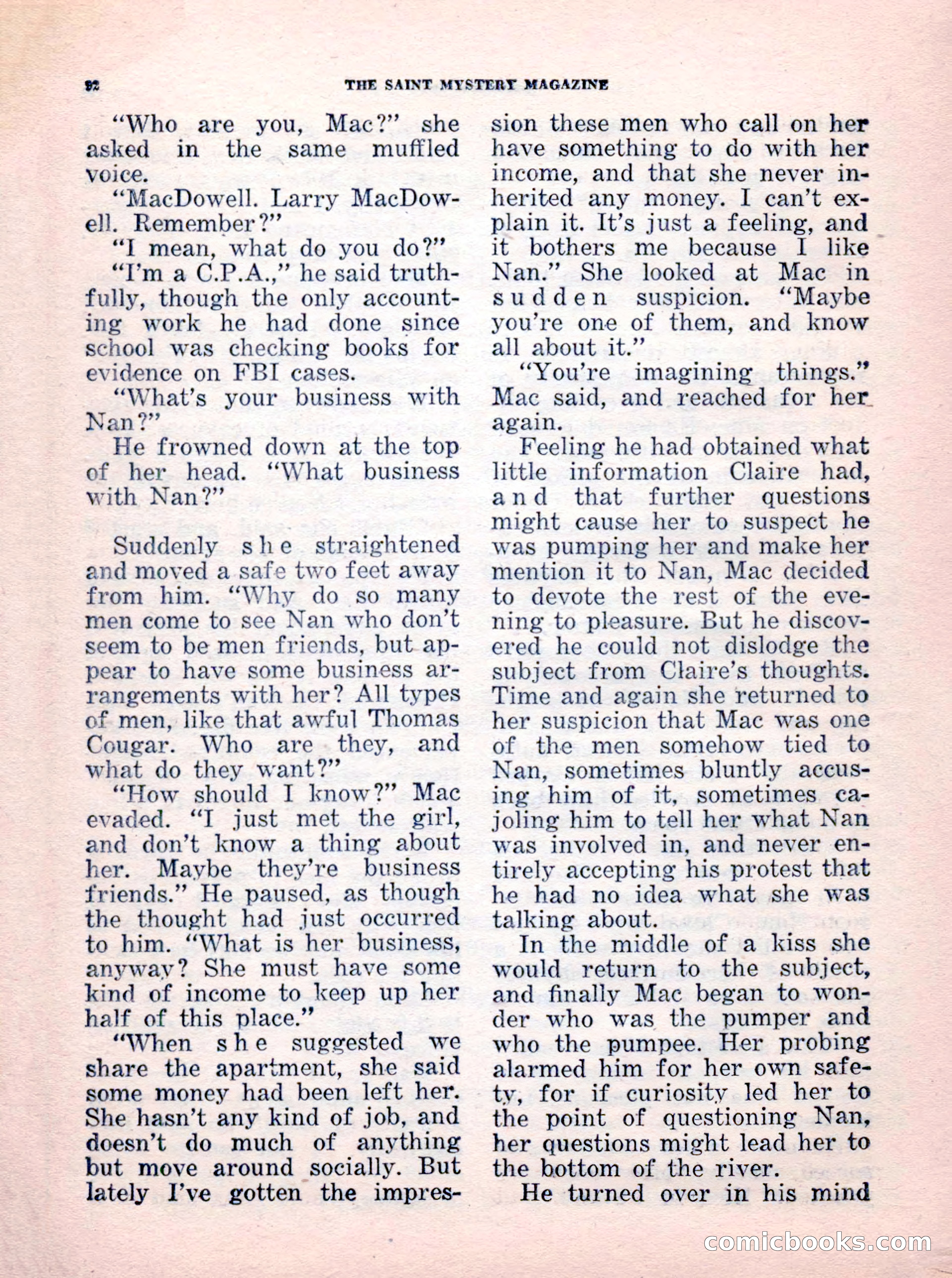 The Saint Mystery Magazine, No. 35 — page 94 of 132