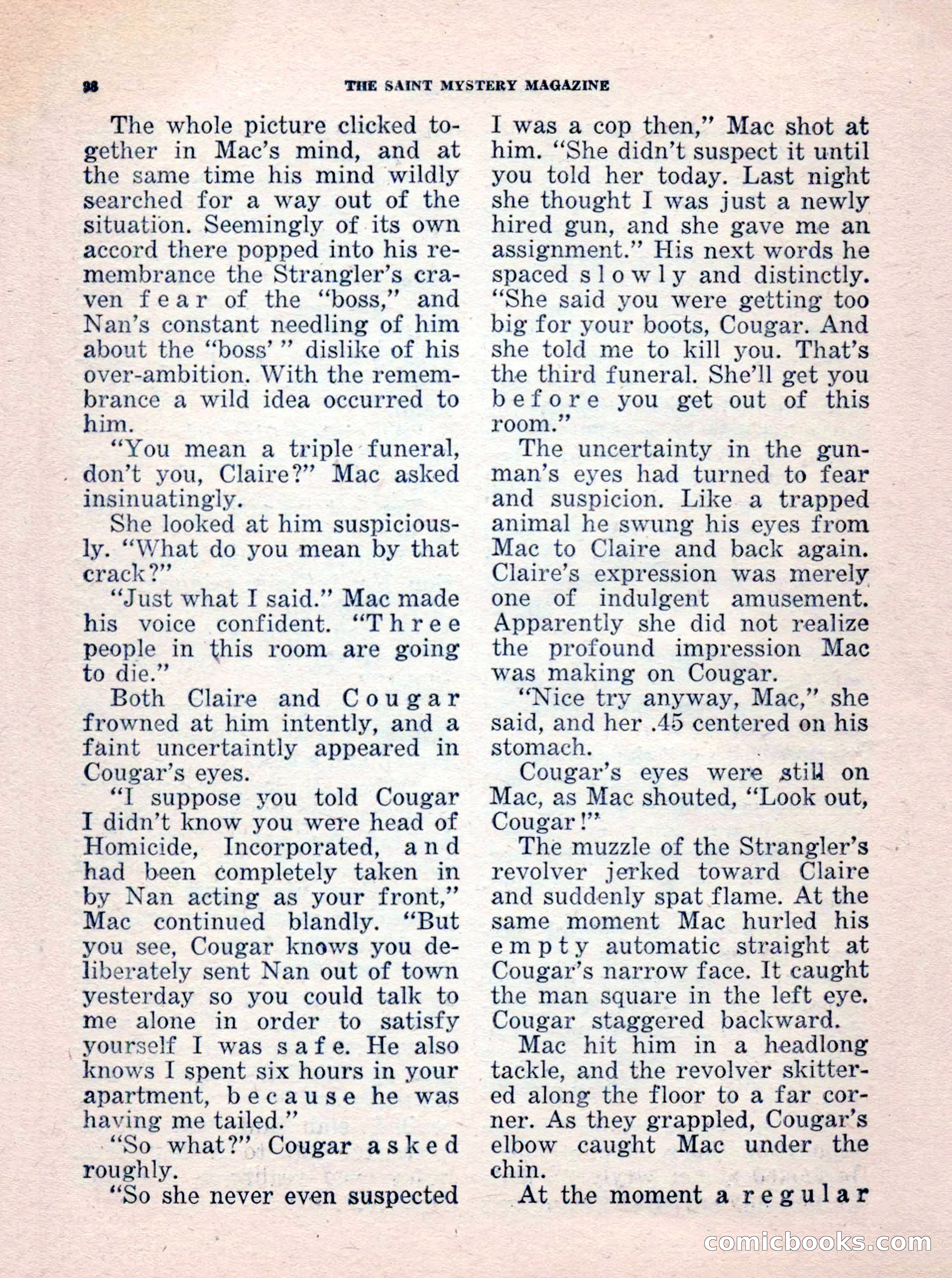The Saint Mystery Magazine, No. 35 — page 100 of 132