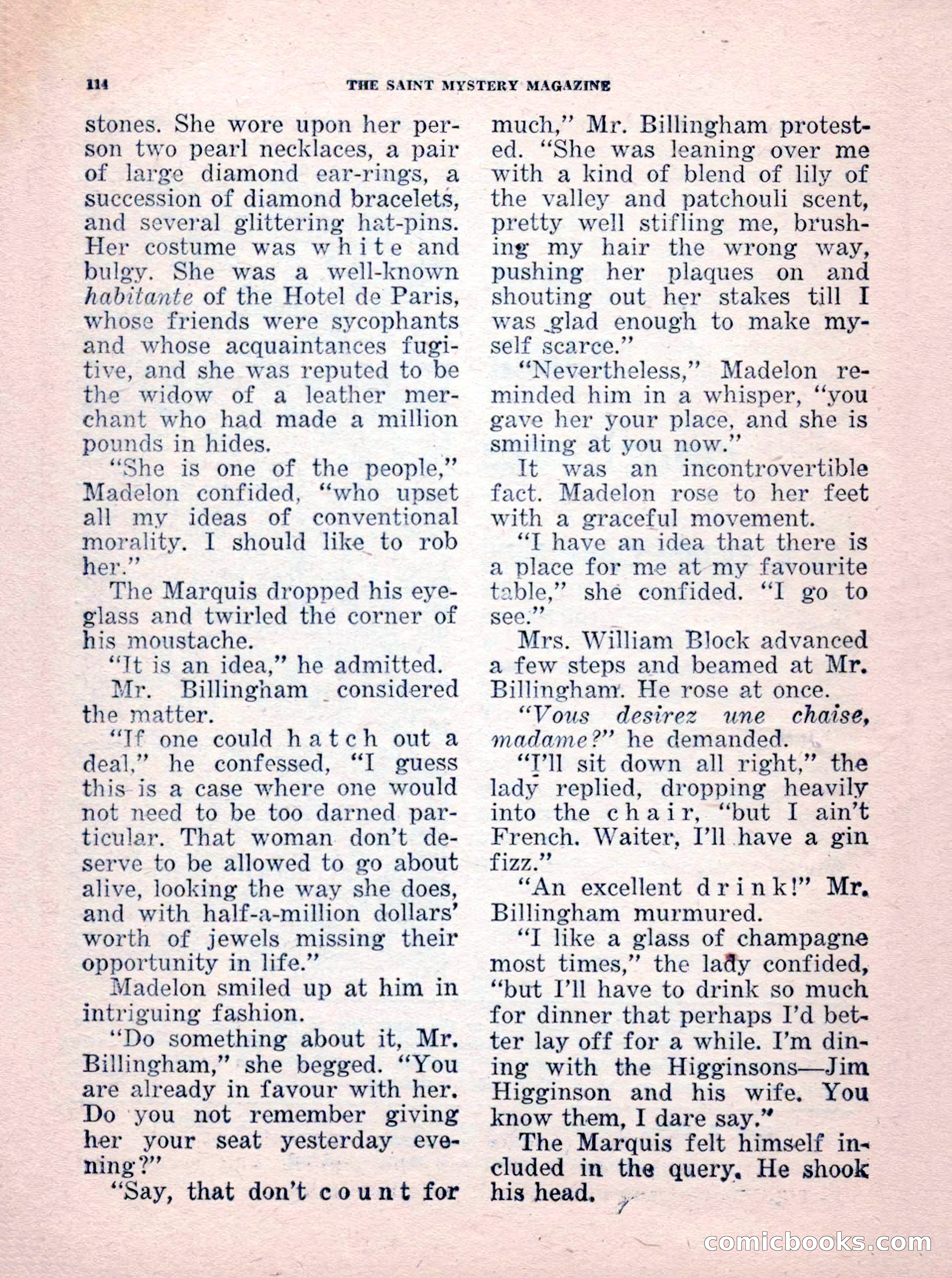 The Saint Mystery Magazine, No. 35 — page 116 of 132