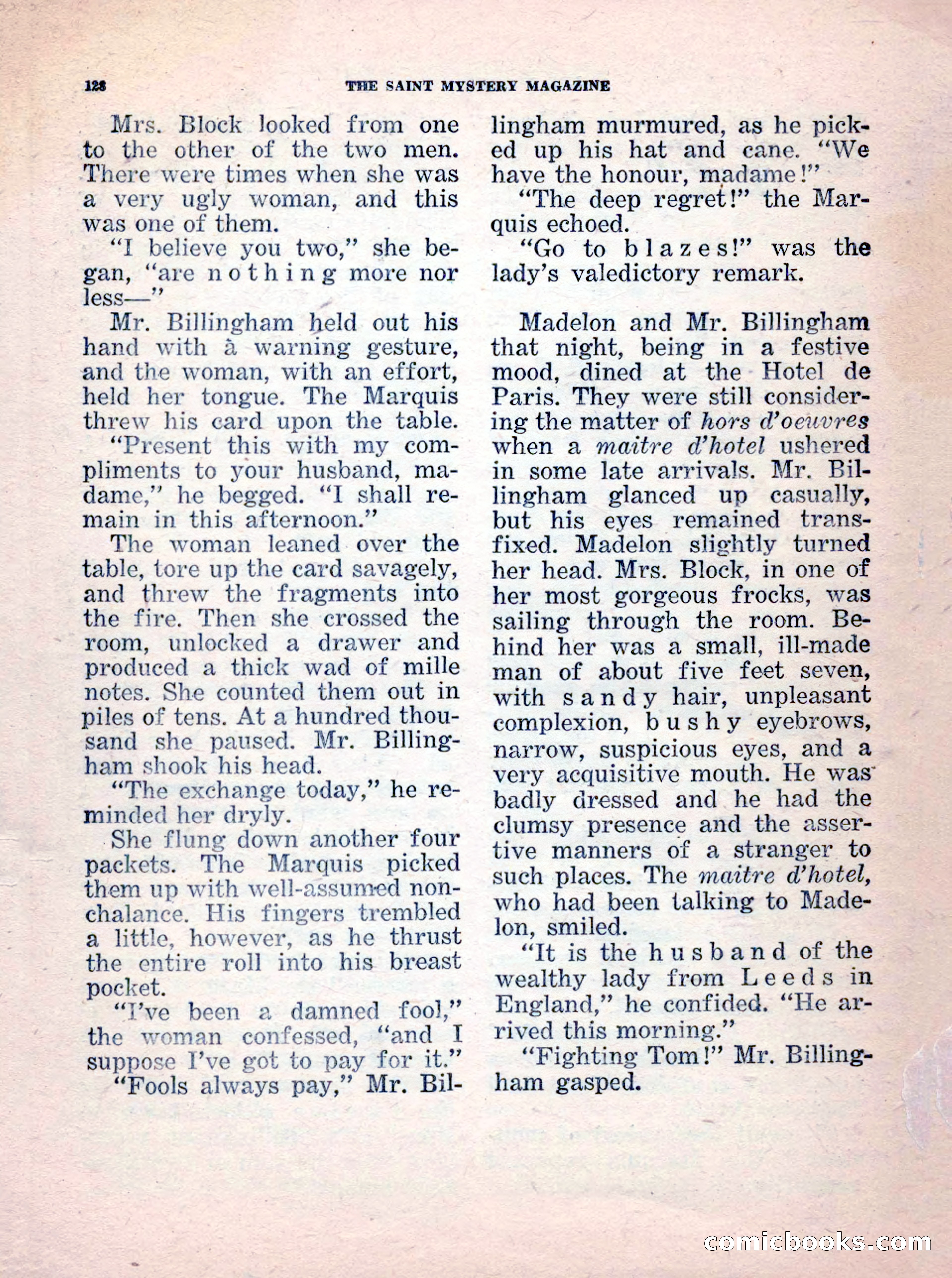 The Saint Mystery Magazine, No. 35 — page 130 of 132