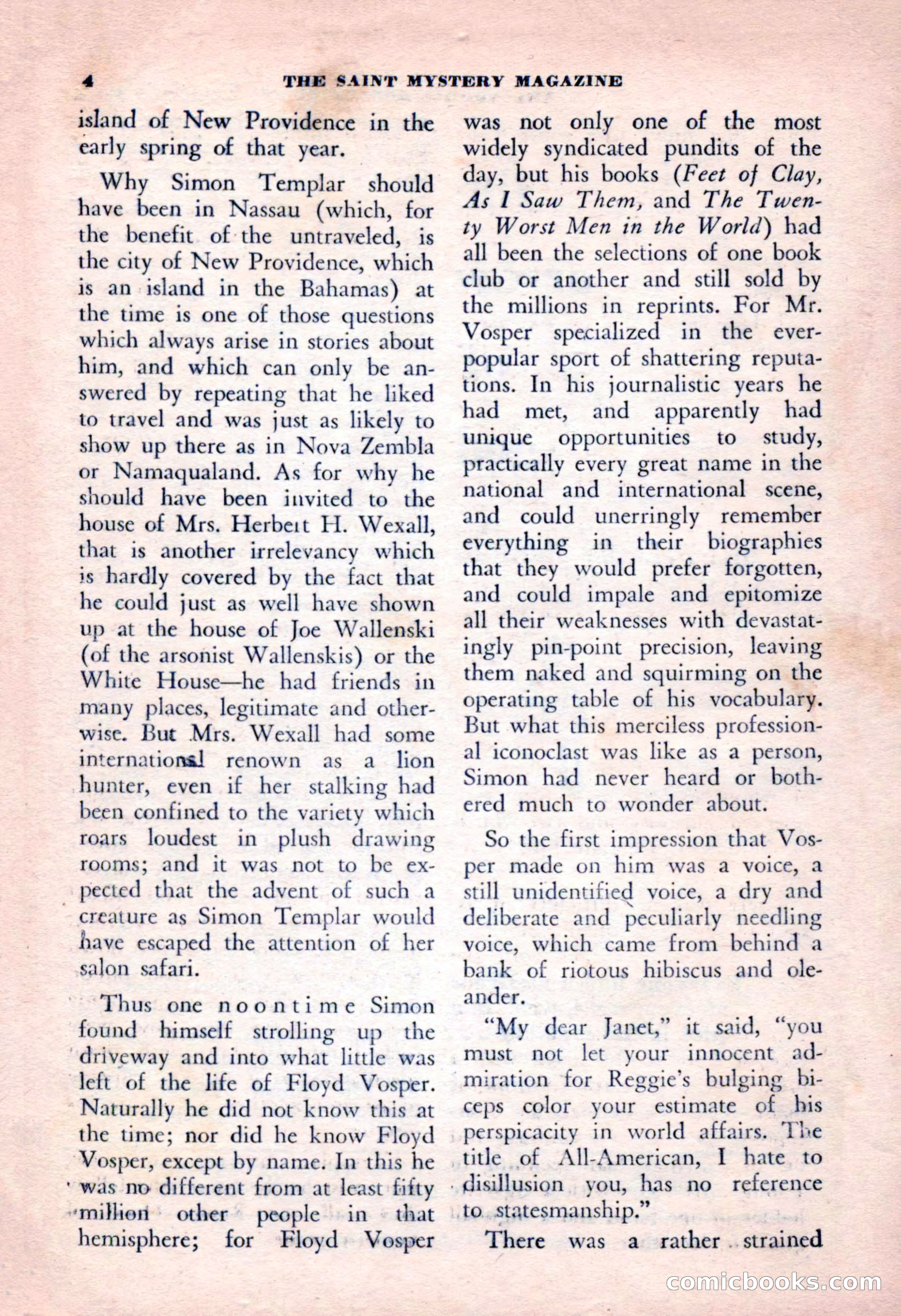 The Saint Mystery Magazine, January 1963 — page 6 of 132