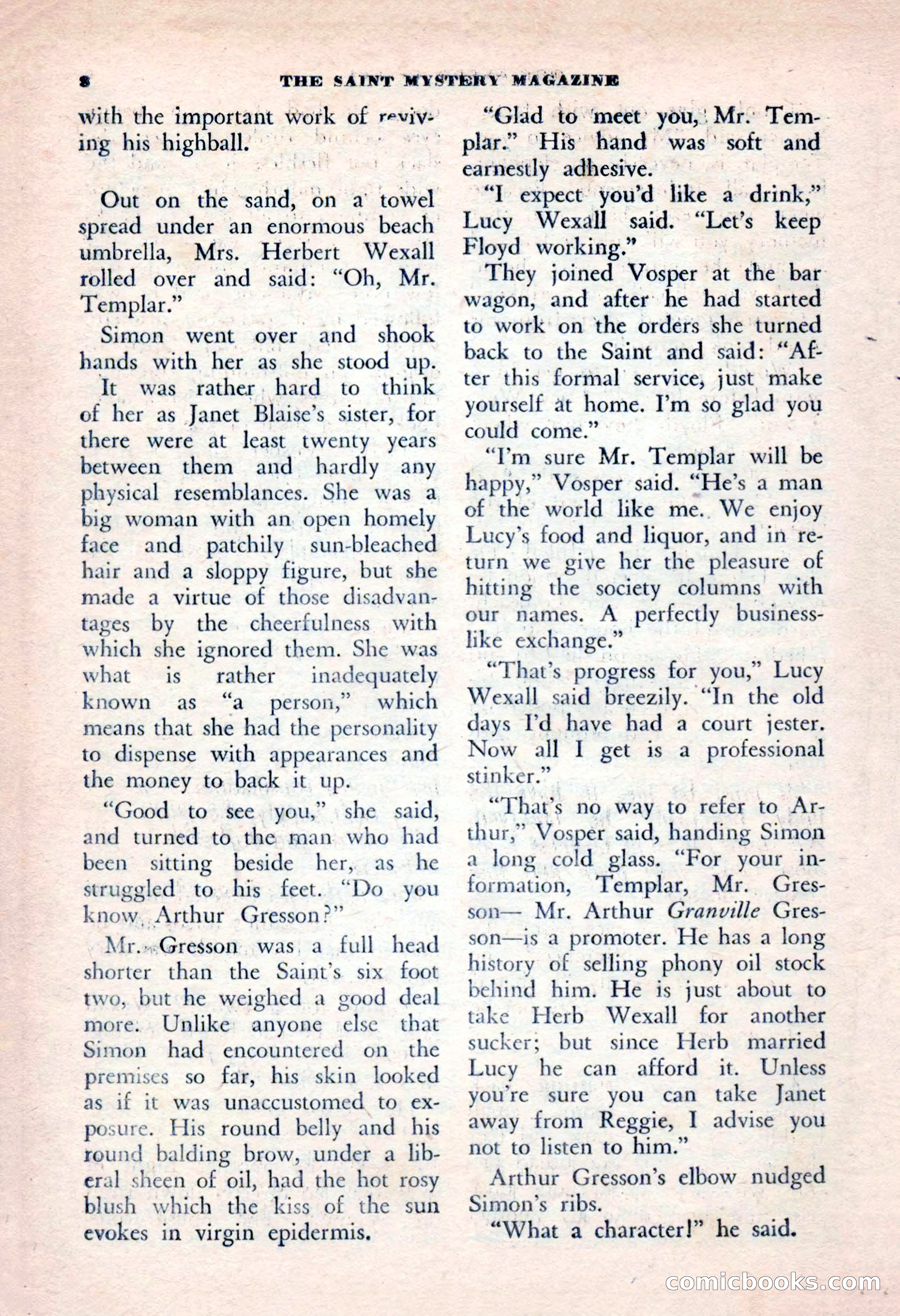 The Saint Mystery Magazine, January 1963 — page 10 of 132