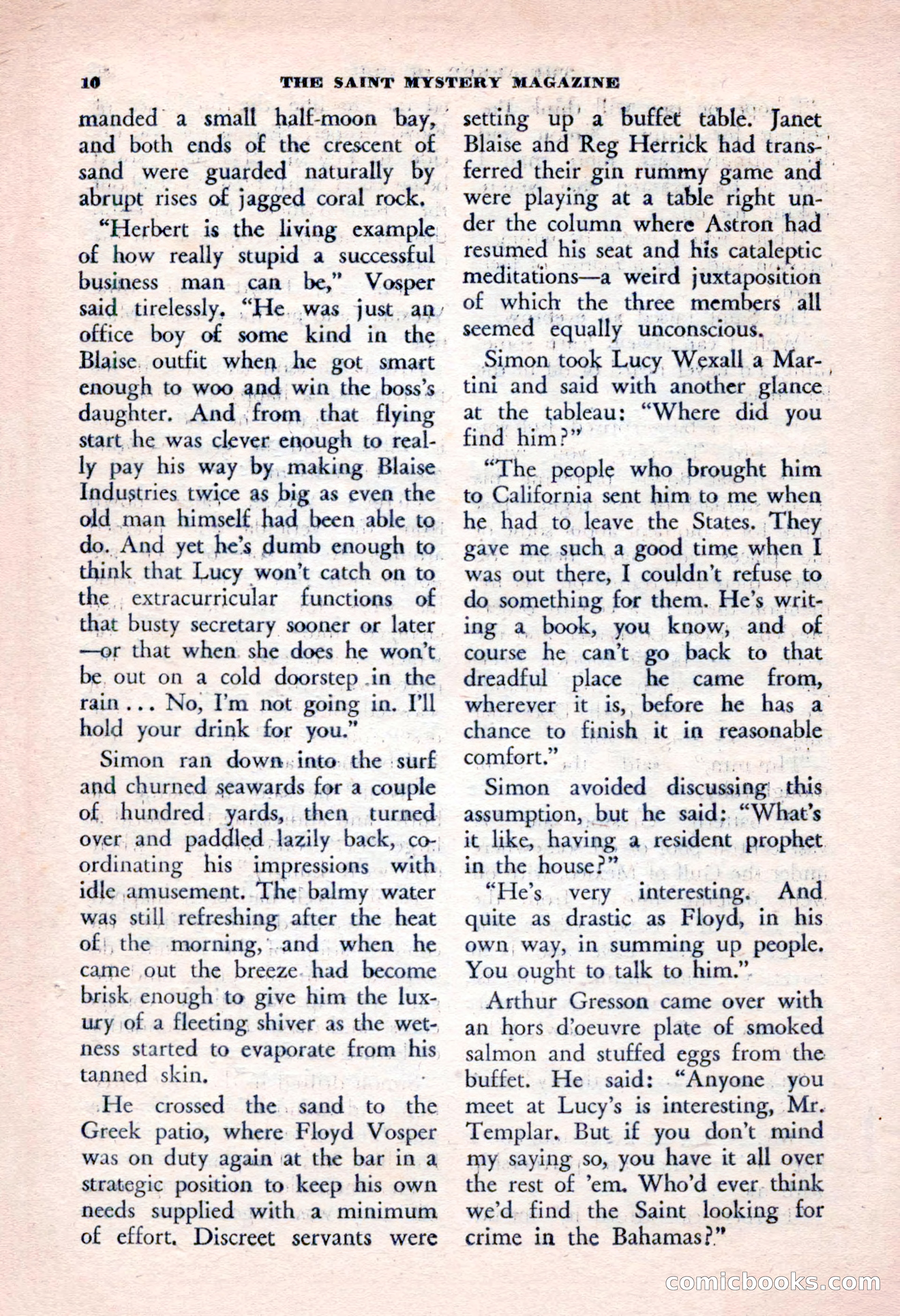 The Saint Mystery Magazine, January 1963 — page 12 of 132