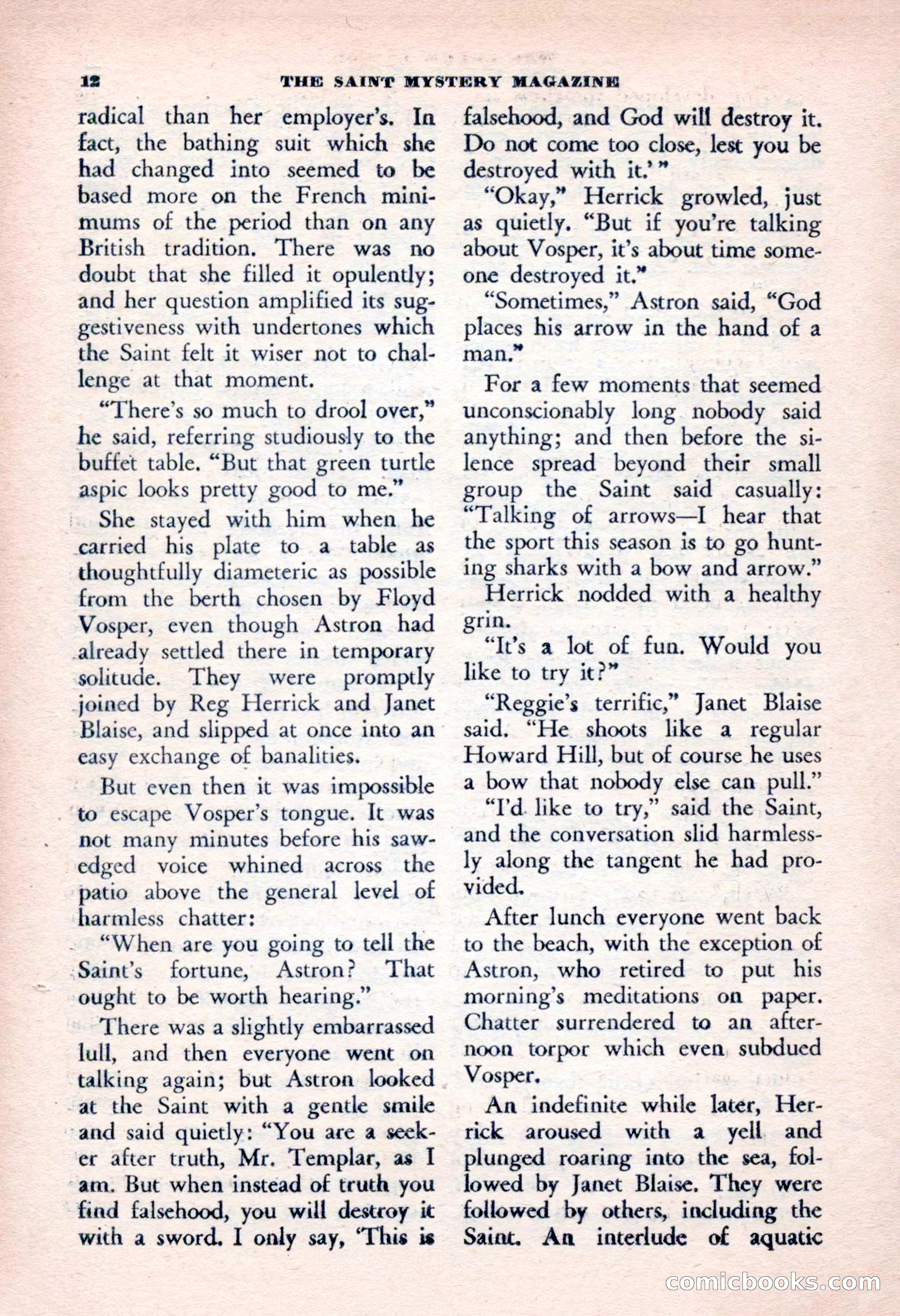 The Saint Mystery Magazine, January 1963 — page 14 of 132
