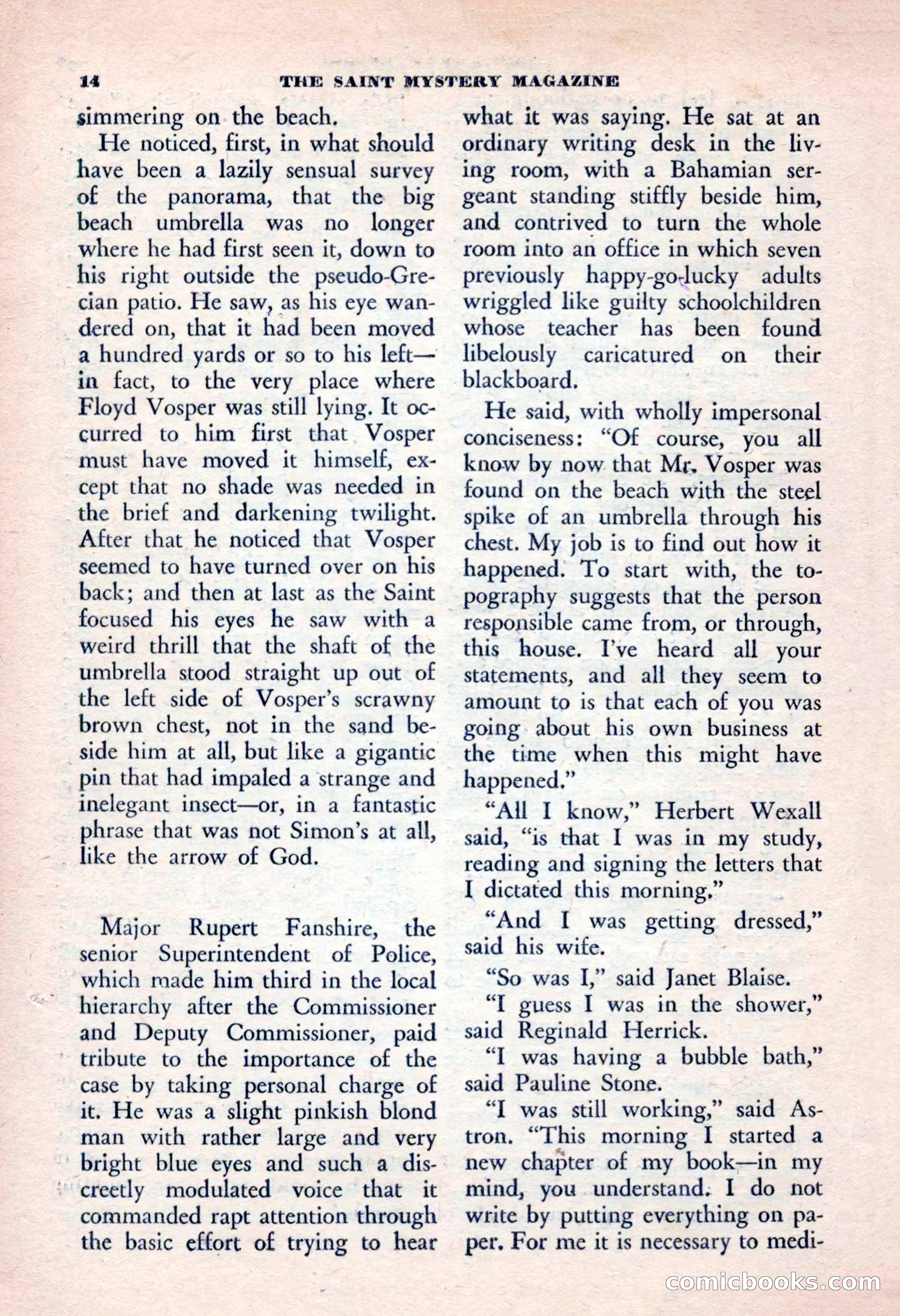 The Saint Mystery Magazine, January 1963 — page 16 of 132