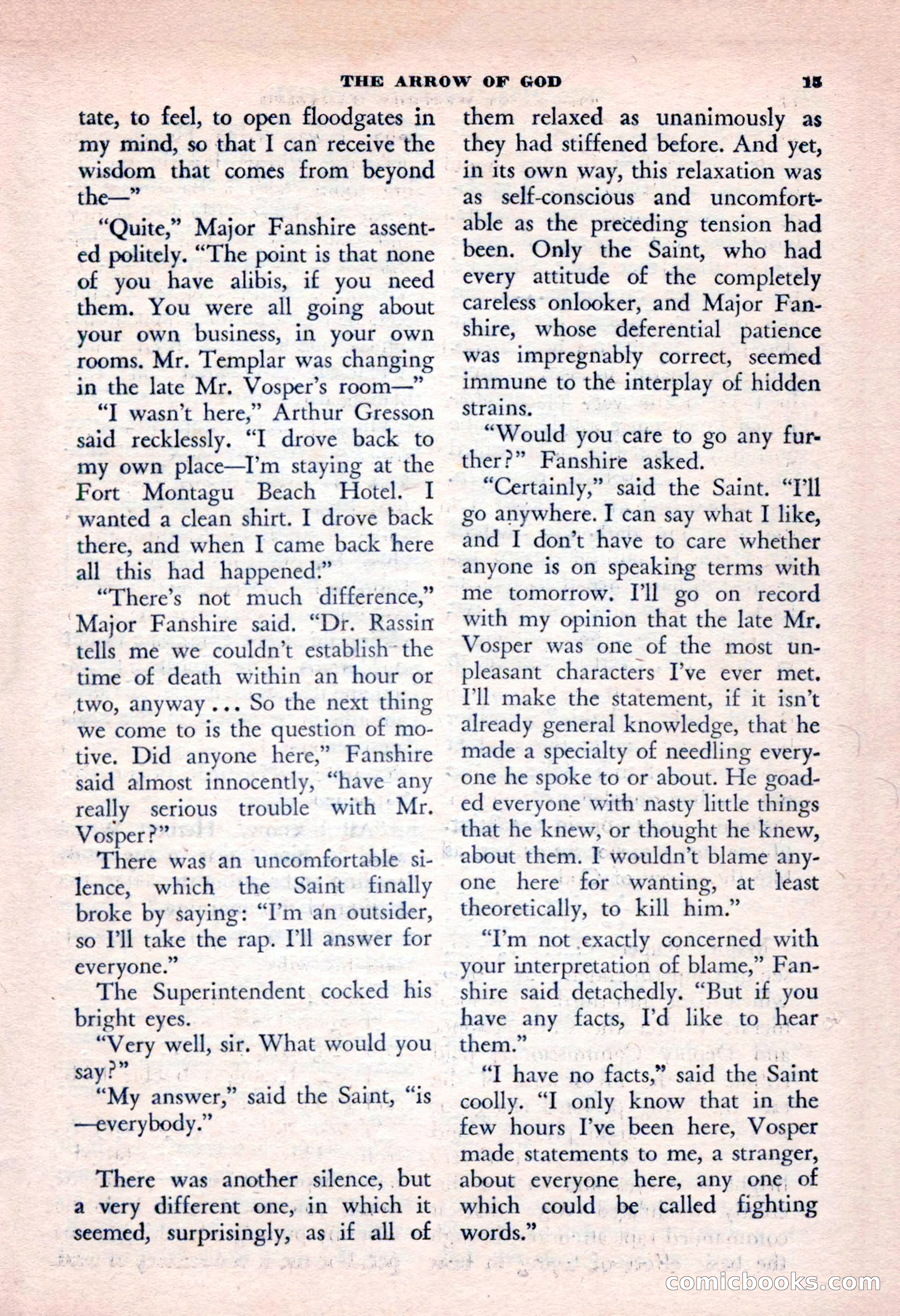 The Saint Mystery Magazine, January 1963 — page 17 of 132