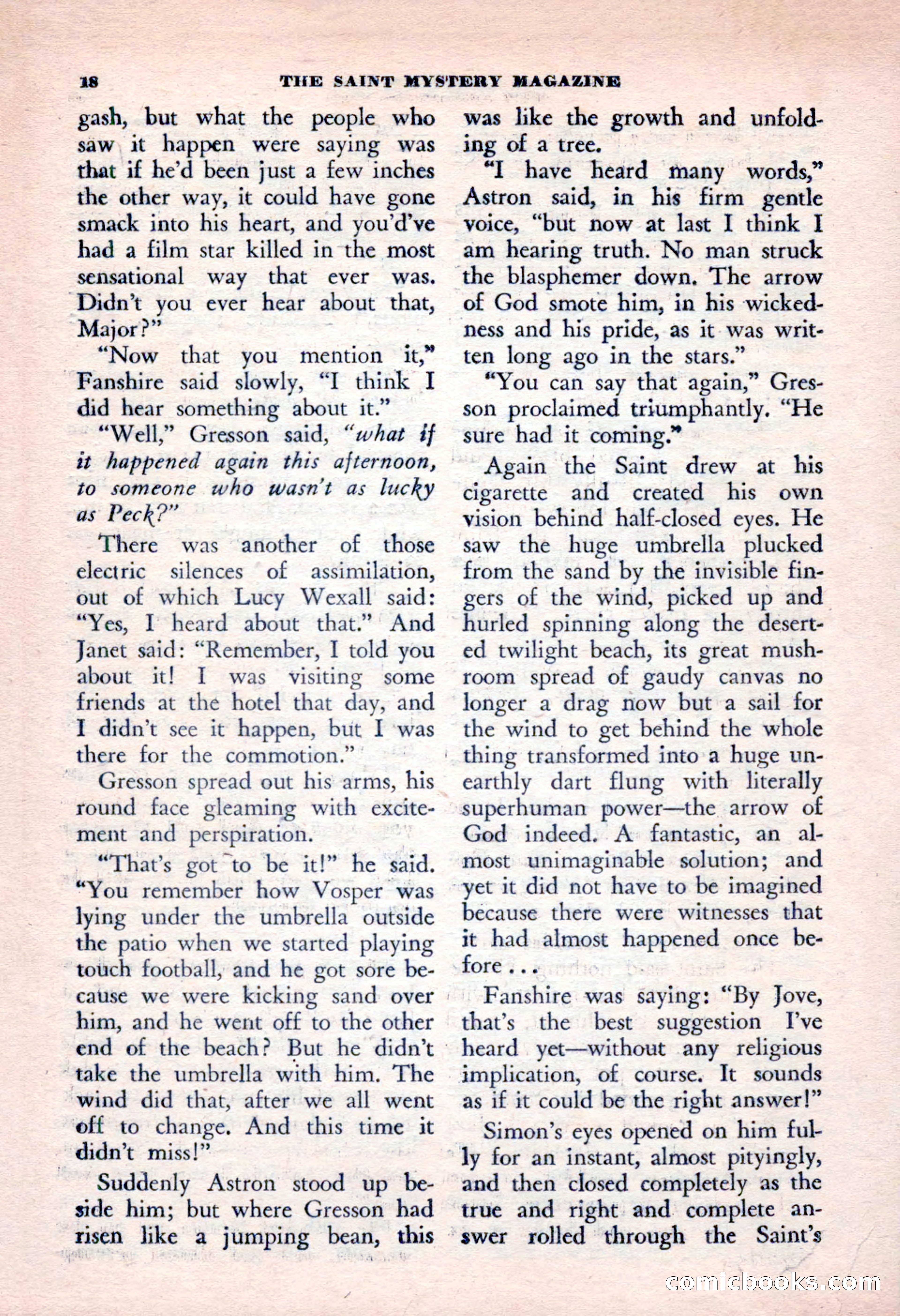 The Saint Mystery Magazine, January 1963 — page 20 of 132