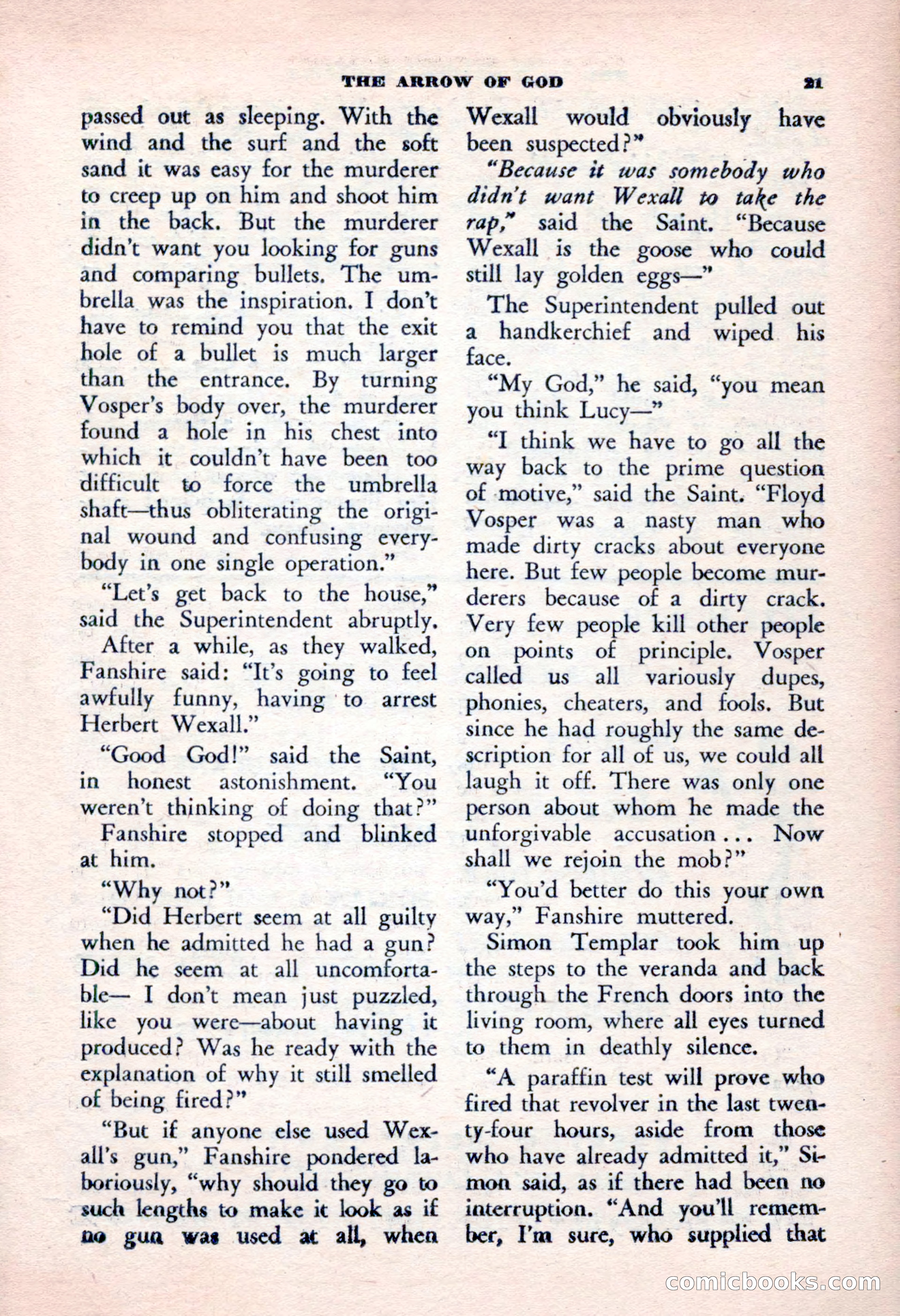 The Saint Mystery Magazine, January 1963 — page 23 of 132