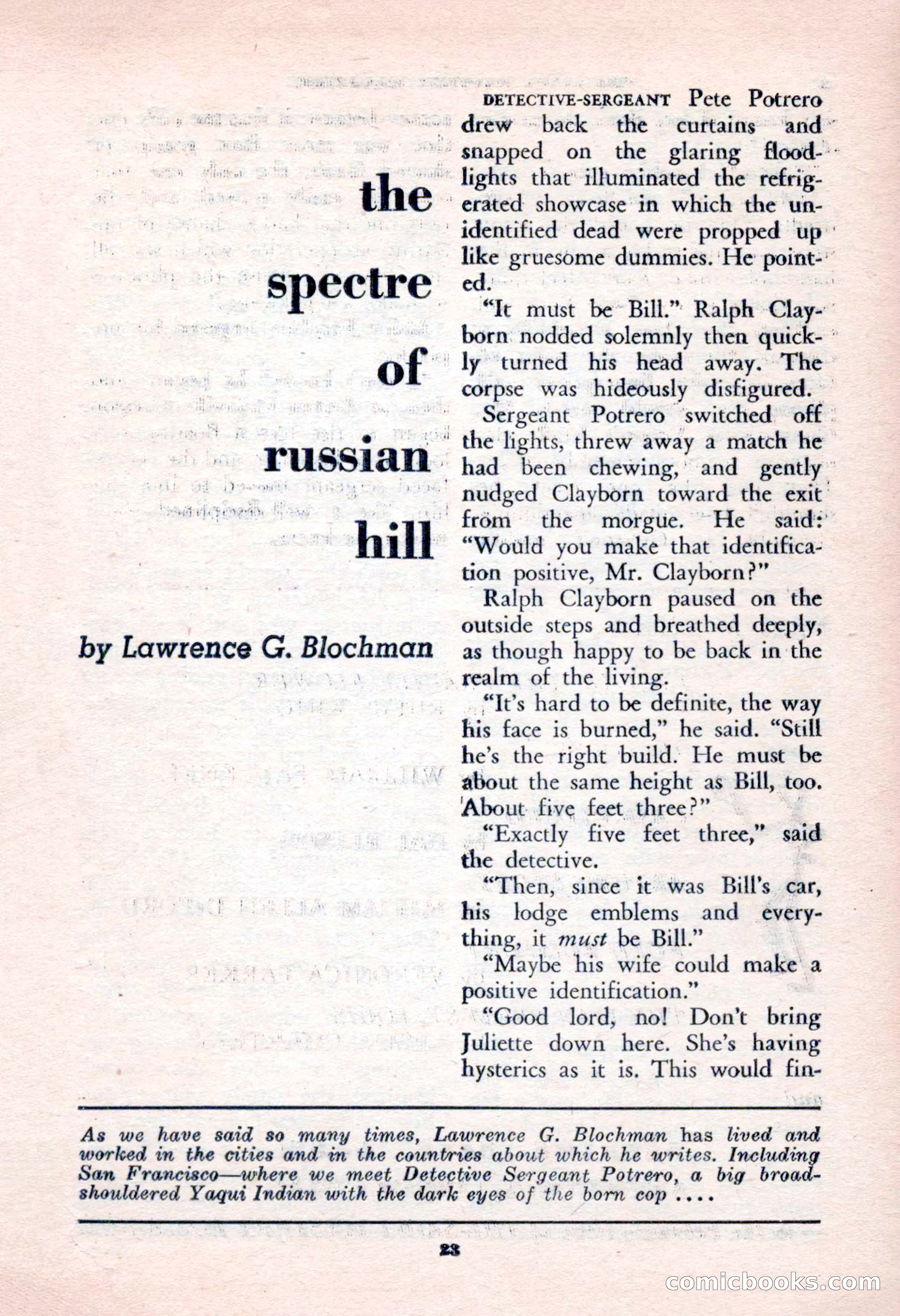 The Saint Mystery Magazine, January 1963 — page 25 of 132