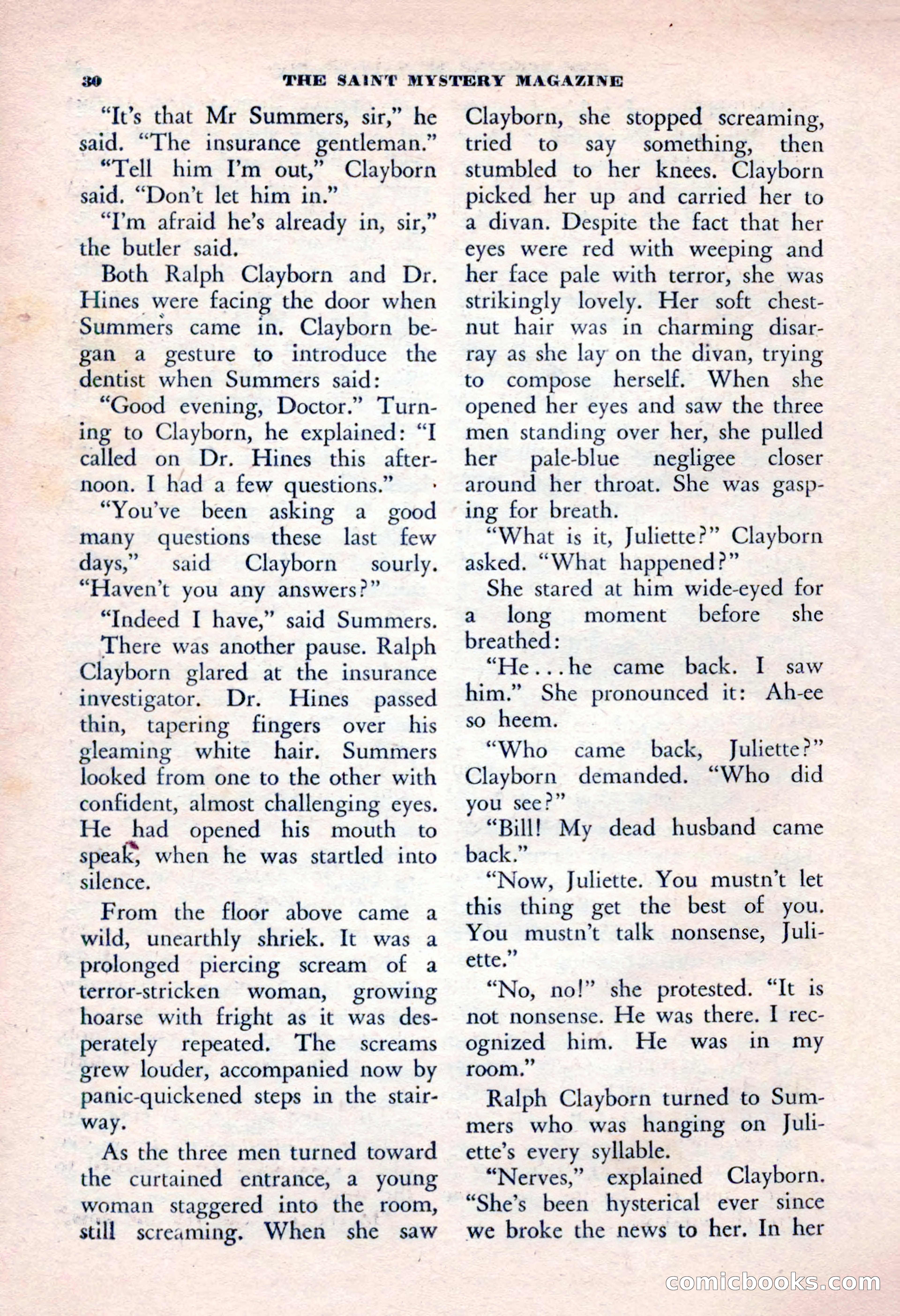 The Saint Mystery Magazine, January 1963 — page 32 of 132