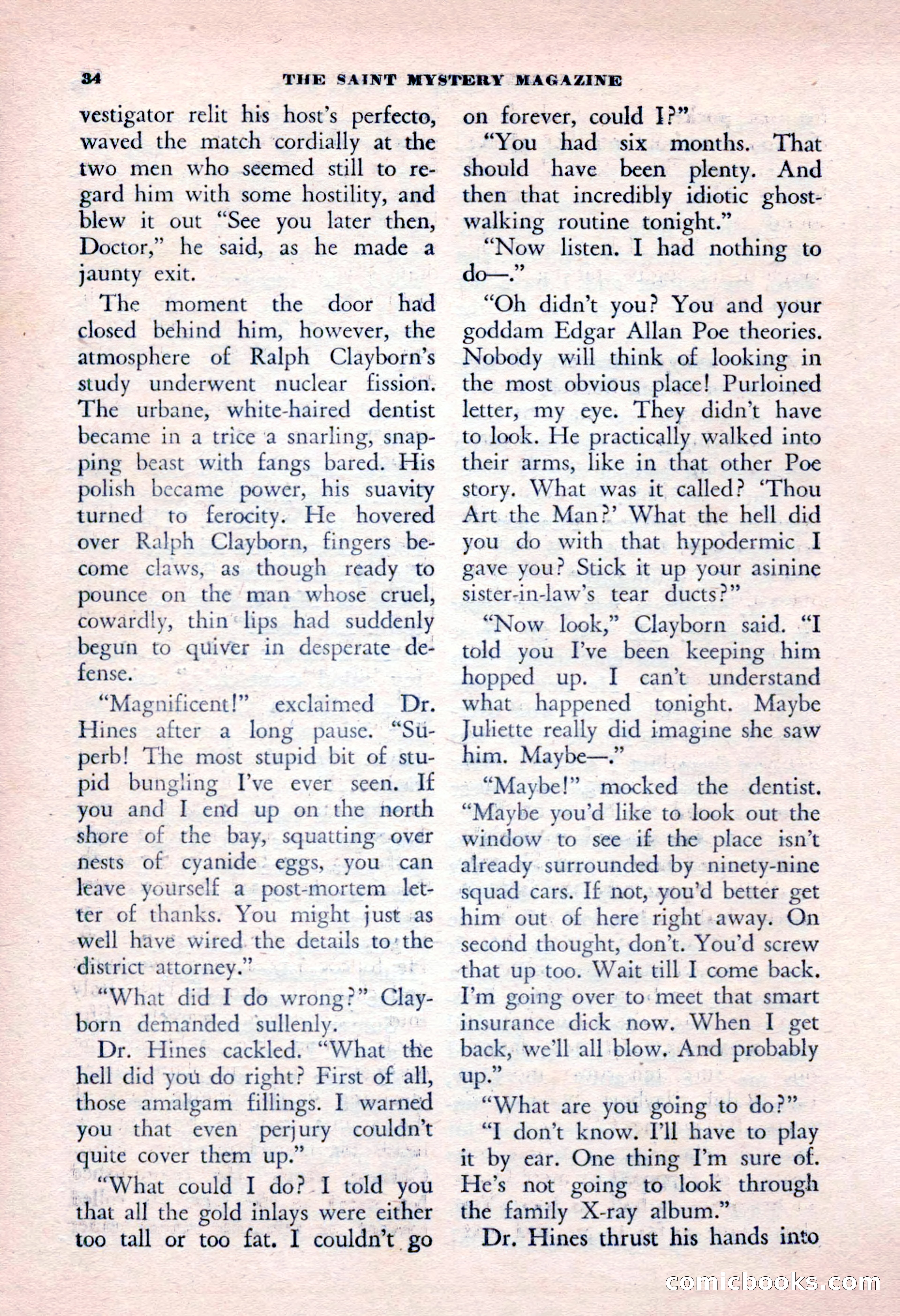 The Saint Mystery Magazine, January 1963 — page 36 of 132